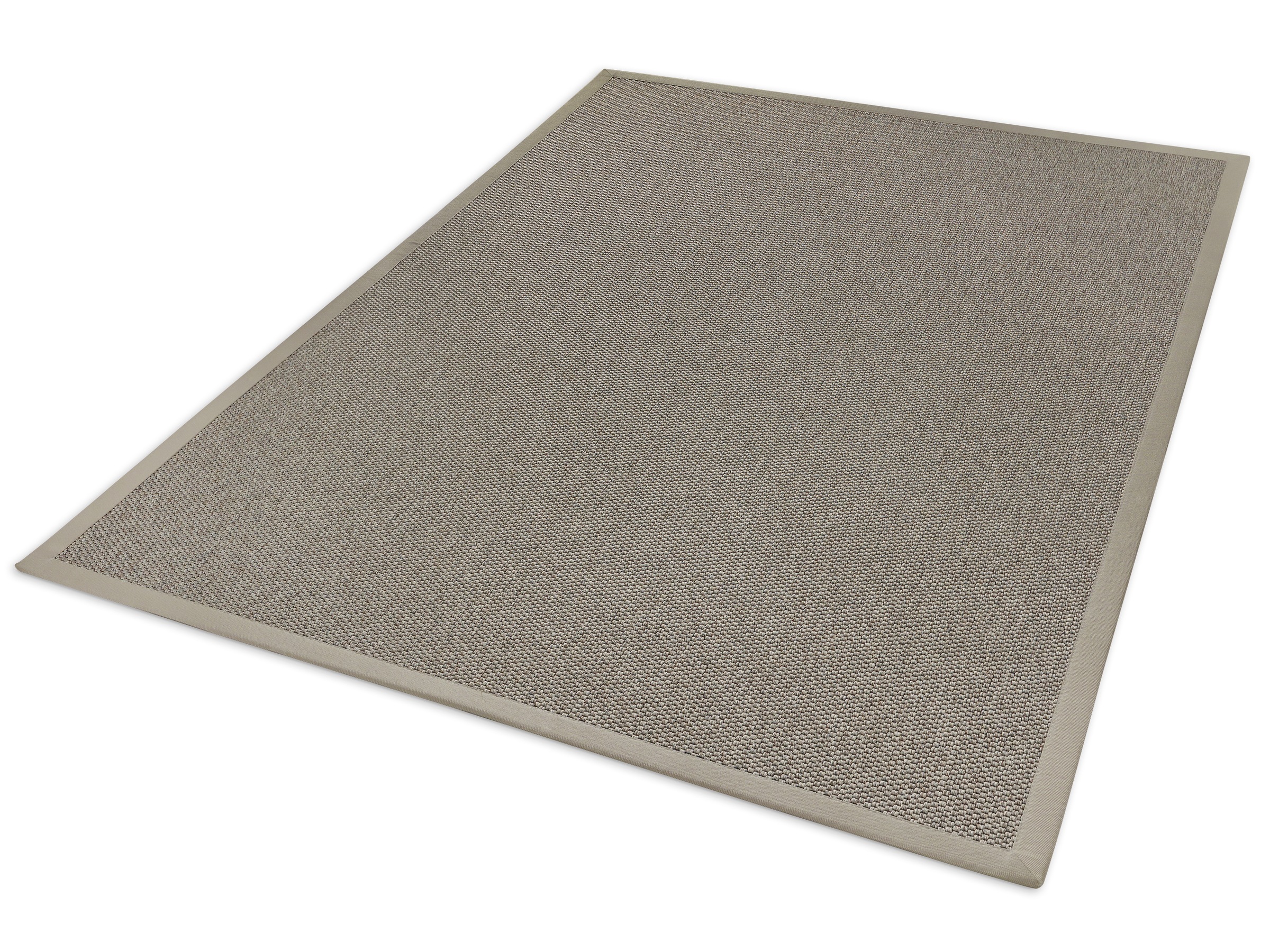 Teppich DEKOWE "Naturana Panama Spezial", braun (noche), B:65cm H:8mm L:120cm, Kunstfaser, Teppiche, Teppich, Flachgewebe, meliert, Sisal-Optik, mit Bordüre, Wohnzimmer 3