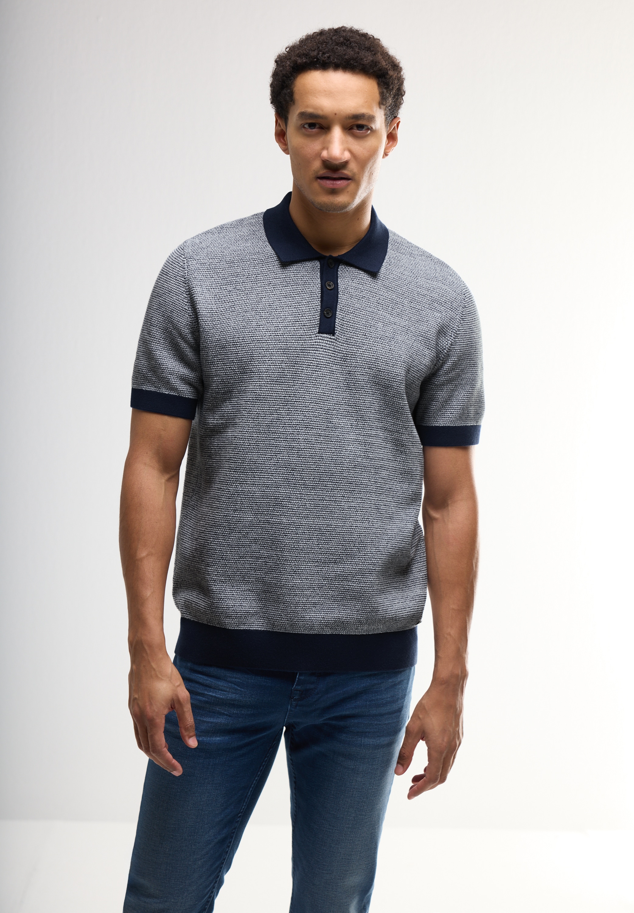 STREET ONE MEN Poloshirt, im soften Baumwoll-Mix