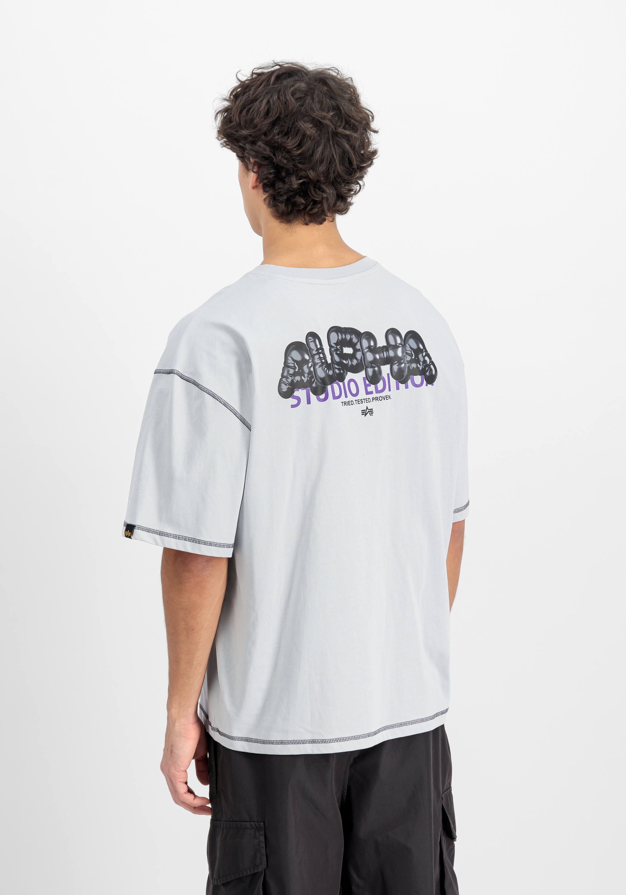 Alpha Industries T-Shirt »Alpha Industries Men - T-Shirts Studio Bubble Backprint T-Shirt«