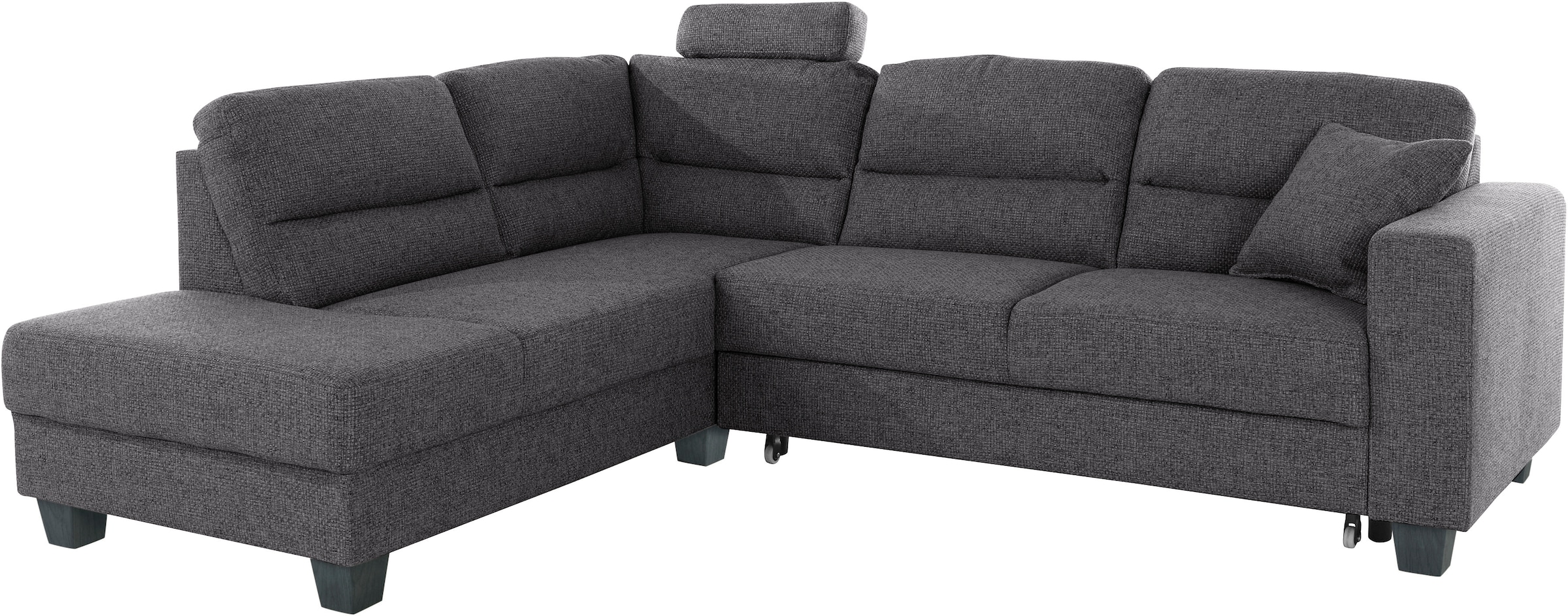 TRENDMANUFAKTUR Ecksofa »Chamber, zeitlos und modern, hoher Sitzkomfort, L-Form«, wahlweise mit Schlaffunktion