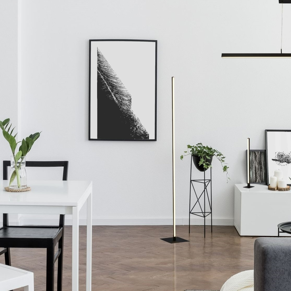 Searchlight Stehlampe »Tribeca Stehleuchte - Mattschwarzes Metall« LED-Modul 1 Stk.