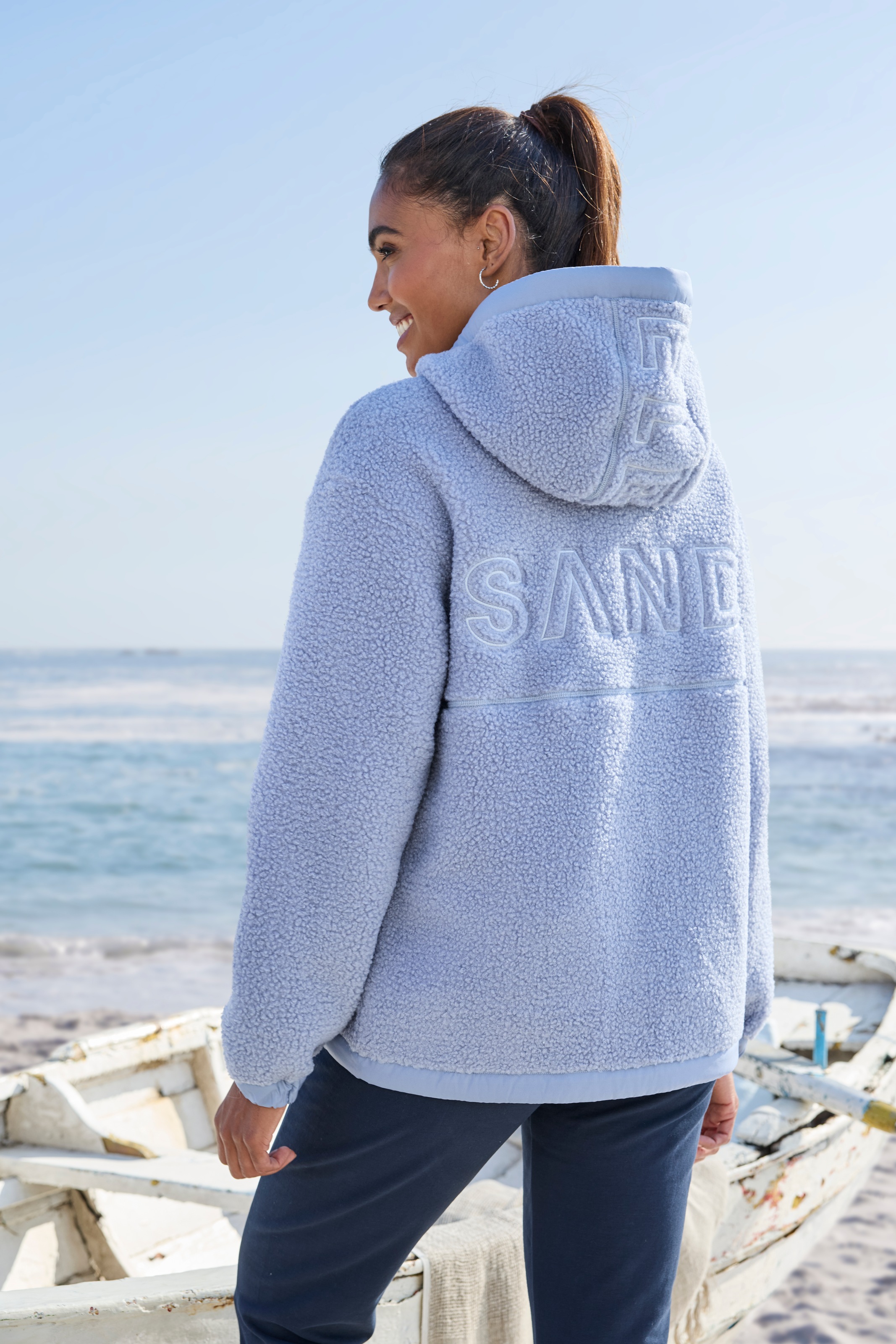 Thumbnail - Elbsand Fleecejacke mit Kapuze mit Kapuze