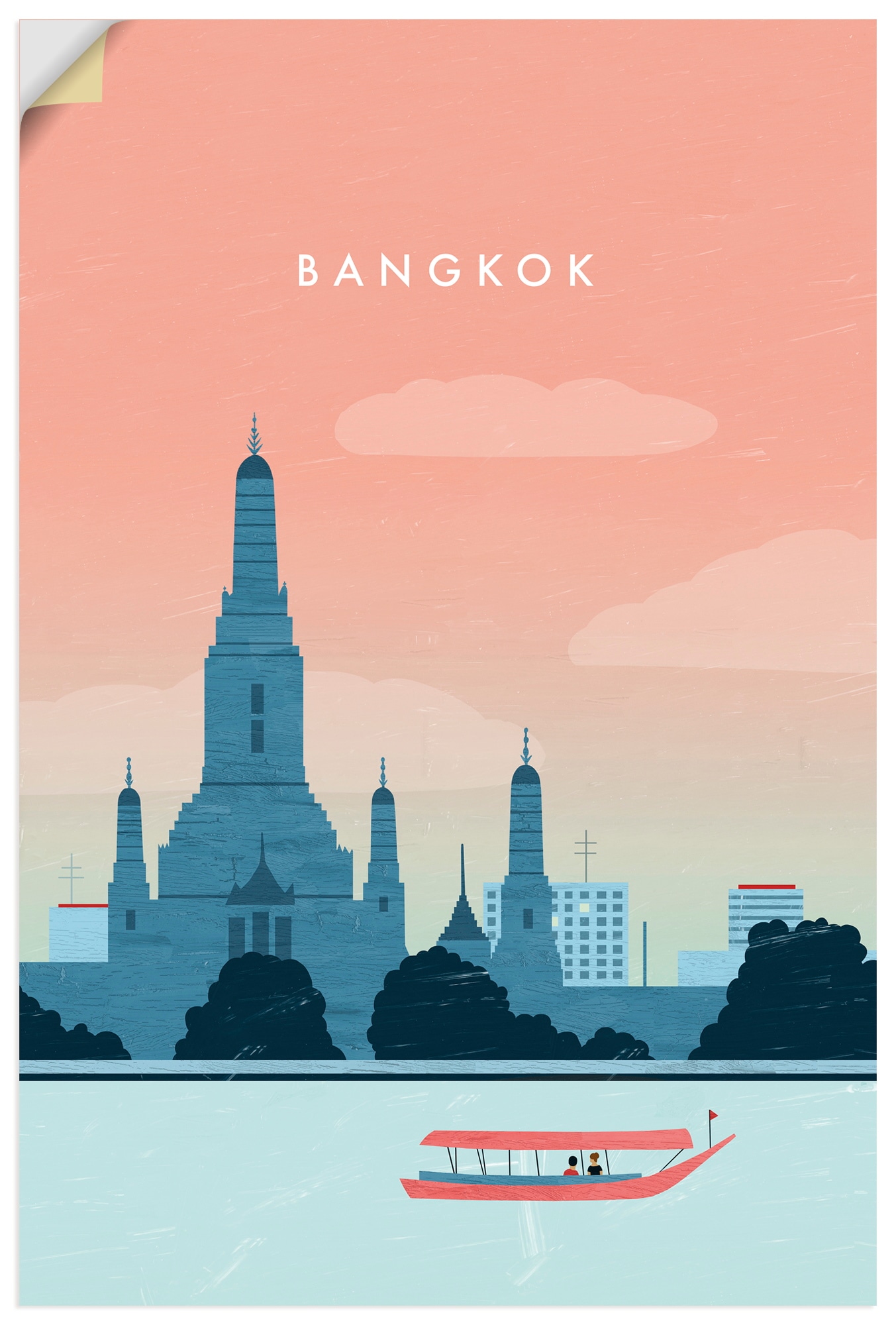 Artland Wandbild "Bangkok" 1 Stk. tlg. als Alubild, Leinwandbild, Poster, Wandaufkleber in verschied. Größen
