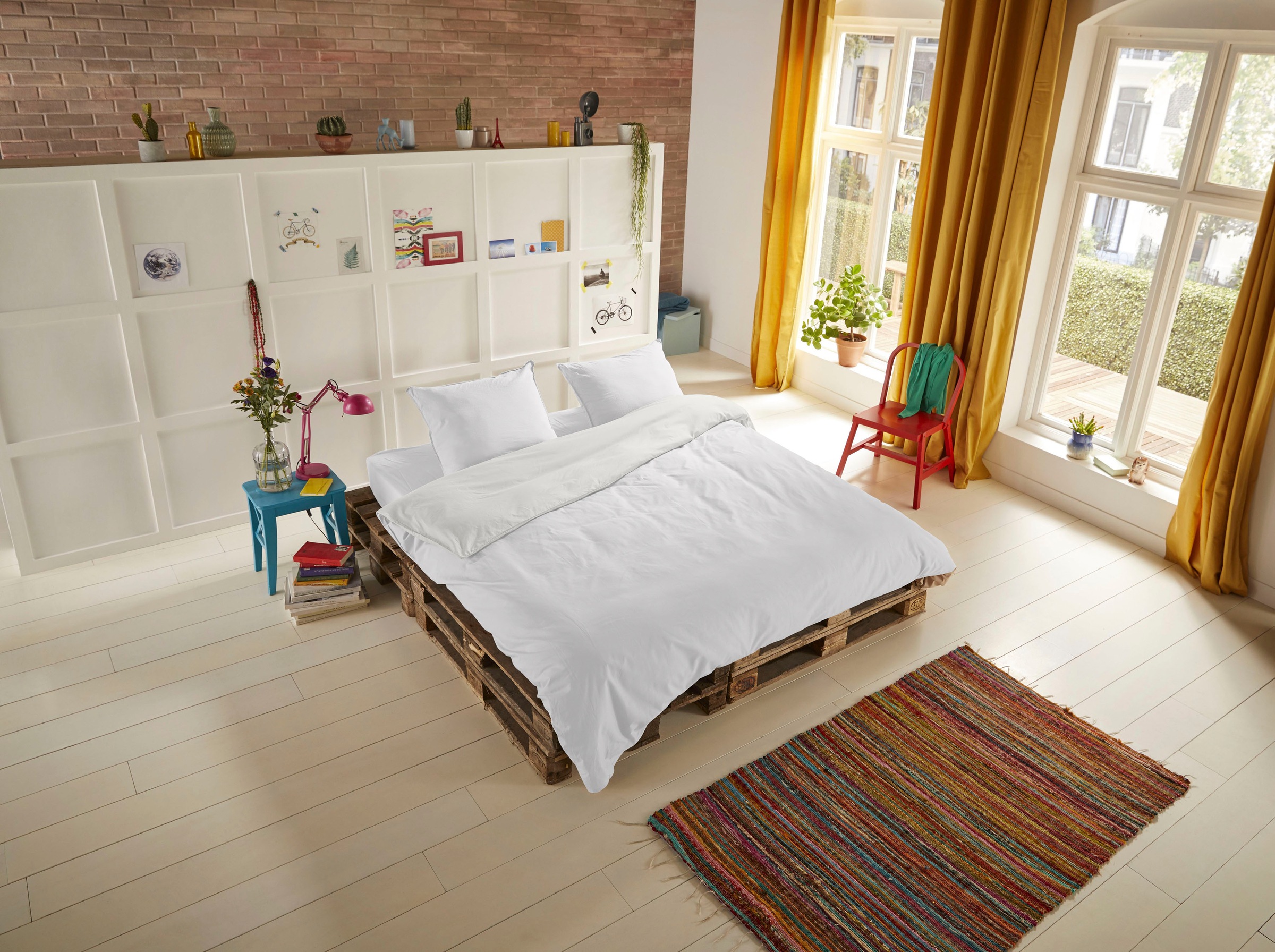 hip "Hip Uni" 2 Stk. 100% Baumwolle, Mako-Satin, 135x200, Unifarben Weiß, R günstig online kaufen