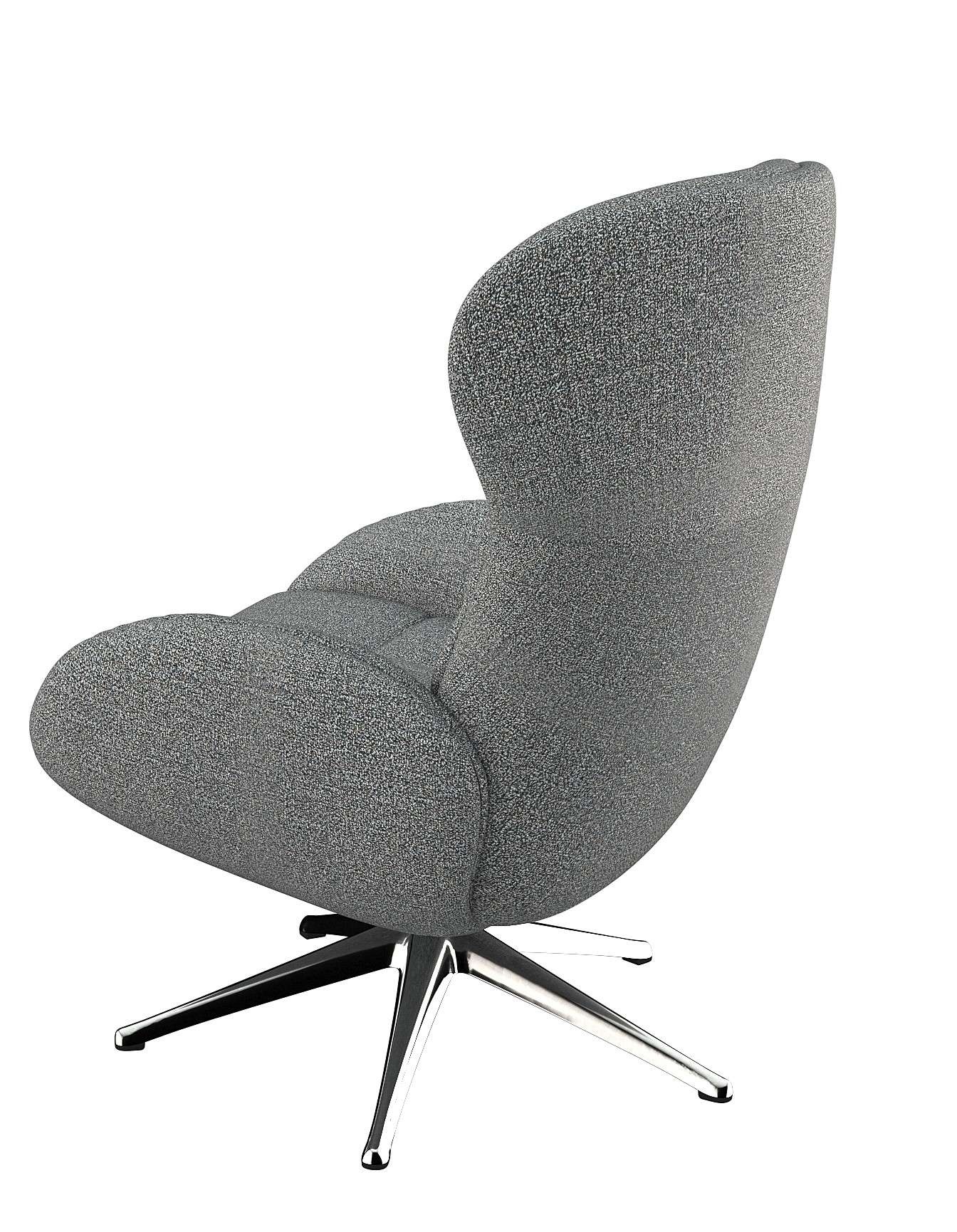 FLEXLUX Relaxsessel »Haze, TV-Sessel, Fernsehsessel, Polstersessel,«, Rückenteilverstellung, drehbar, Fuß Alu