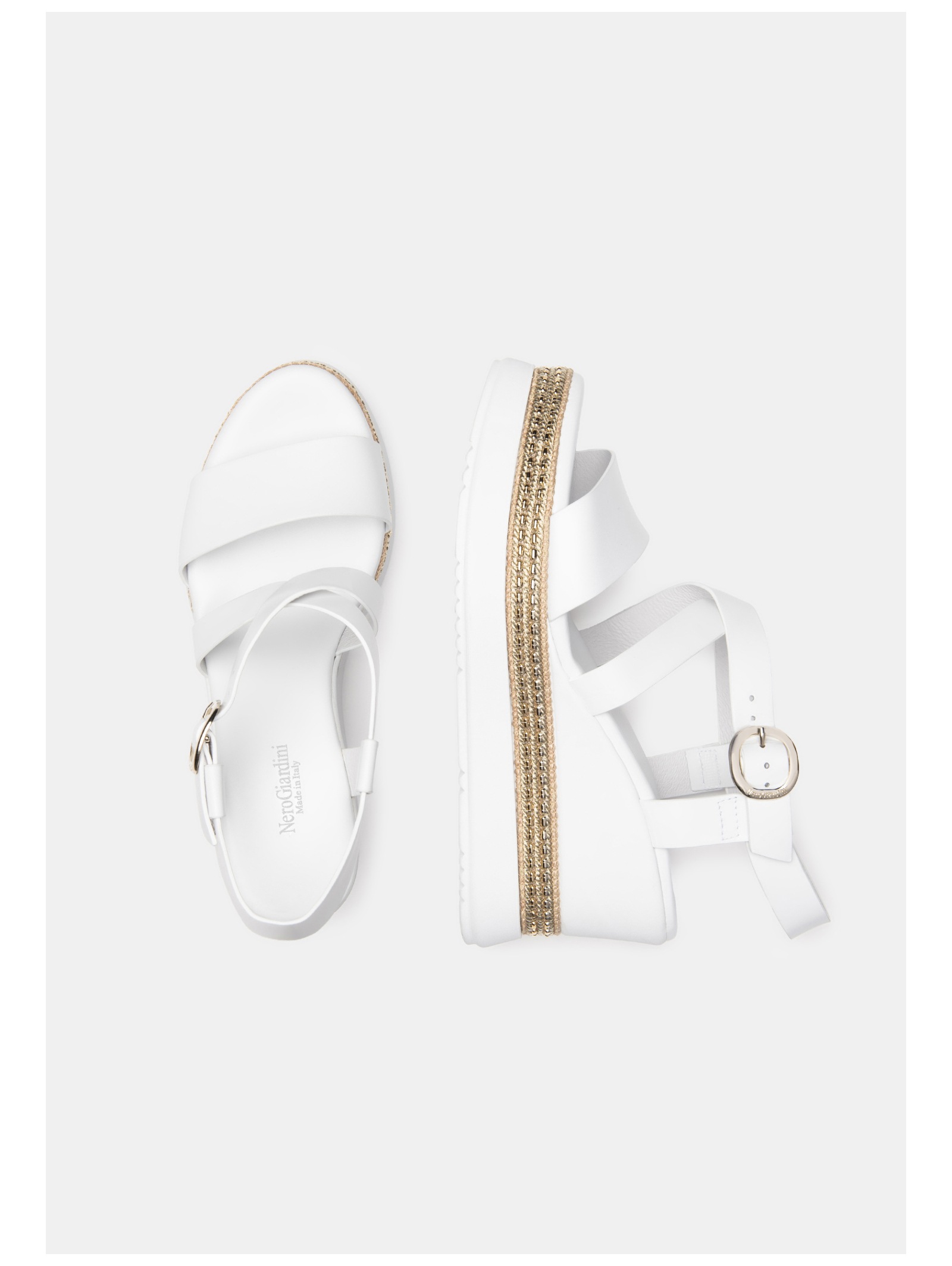 Nero Giardini Keilsandalette »Nero Giardini Sandalen Leder«