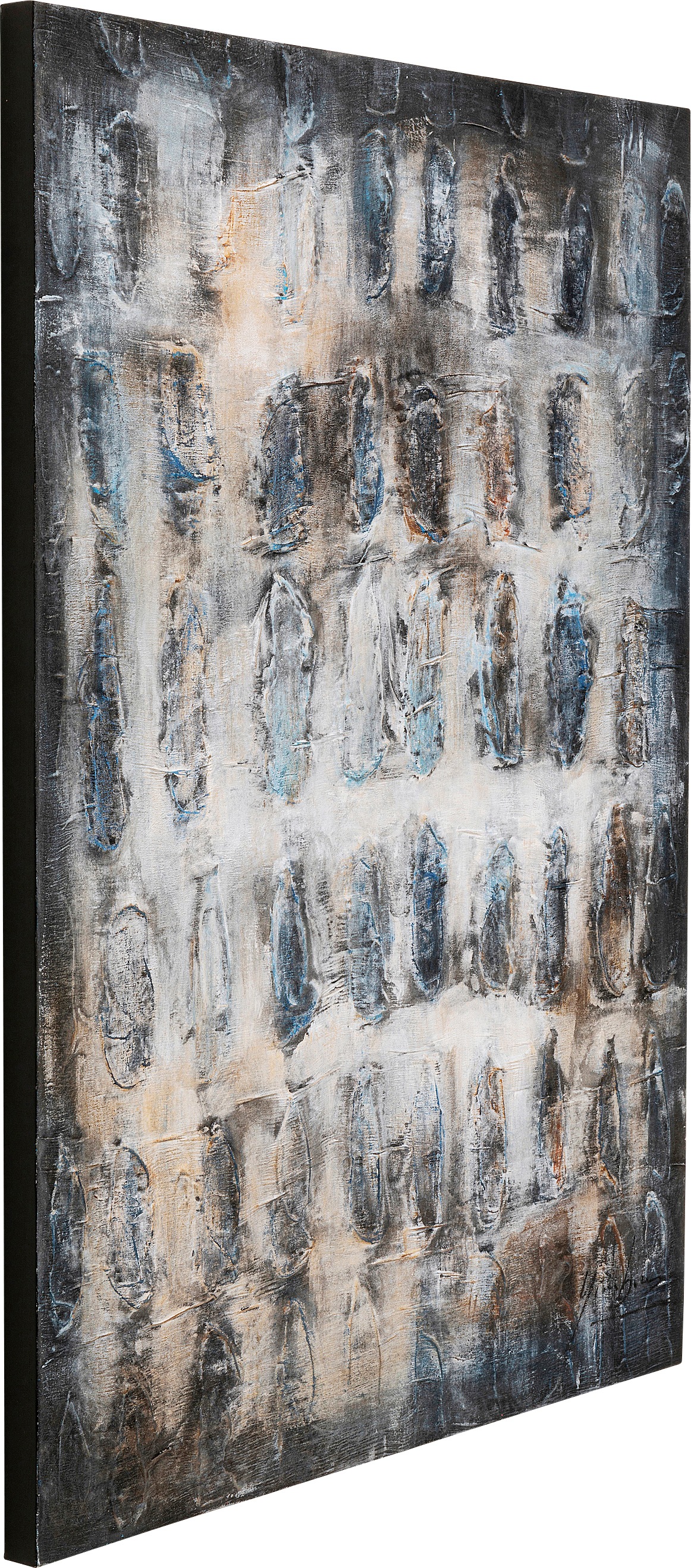 Kare Design Leinwandbild "Leinwandbild Shadows Grau 90x120cm" günstig online kaufen