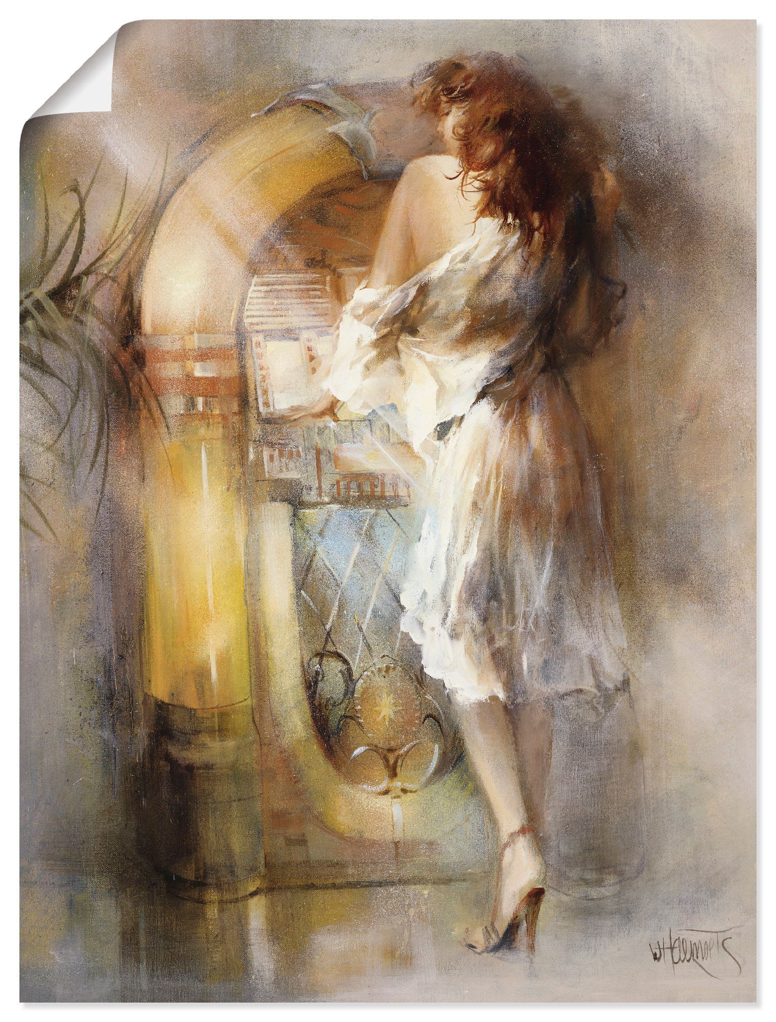 Artland Poster "In der Zeit verloren" Frau 1 Stk. tlg. ohne Rahmen günstig online kaufen