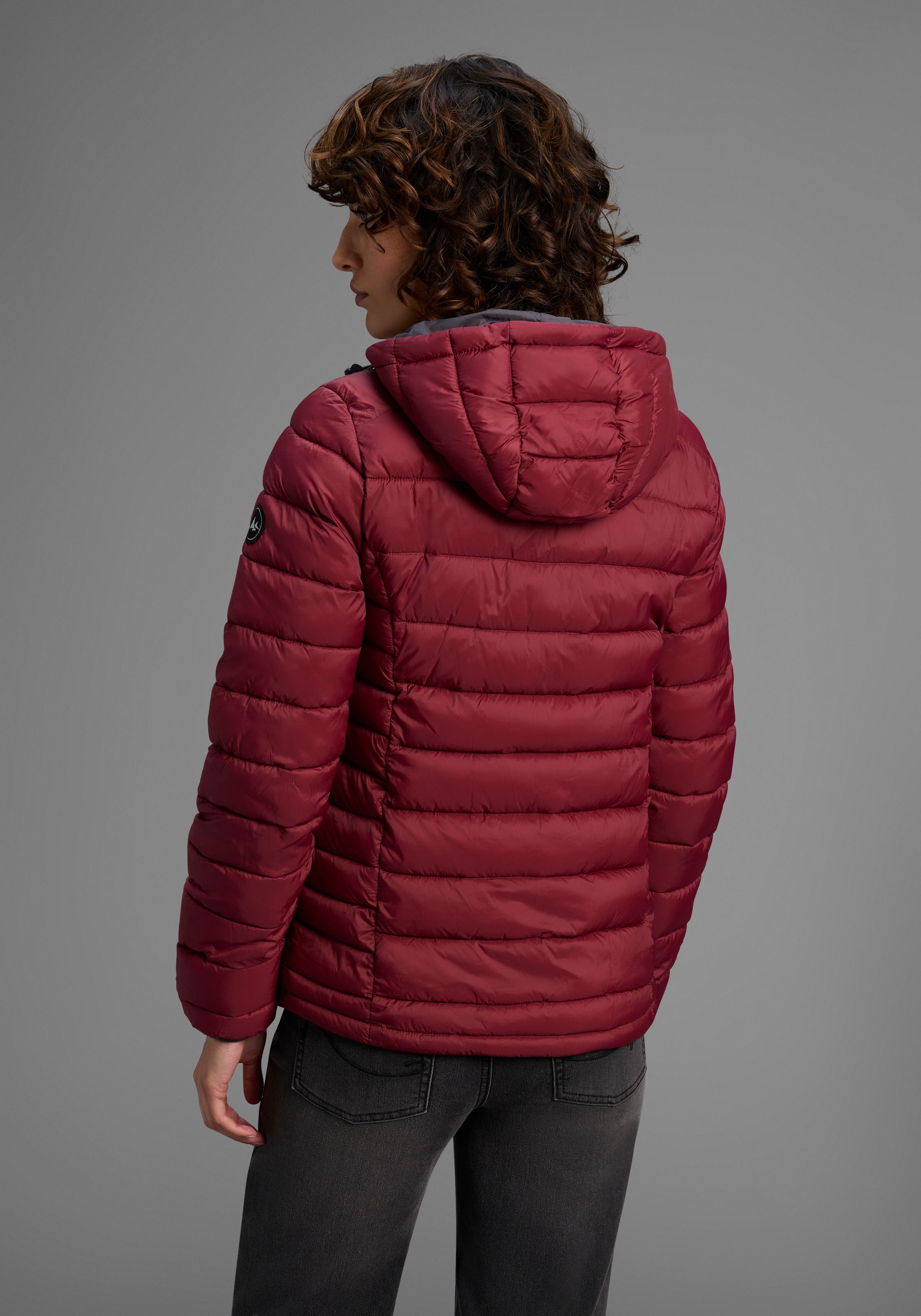 Polarino Steppjacke mit Kapuze Übergangsjacke für kühle Tage, aus leichtem günstig online kaufen