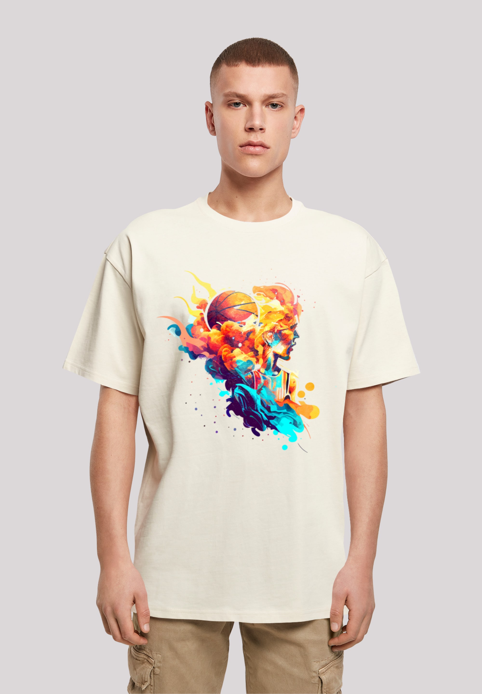 F4NT4STIC T-Shirt "Basketball Sport Player OVERSIZE TEE", Print günstig online kaufen