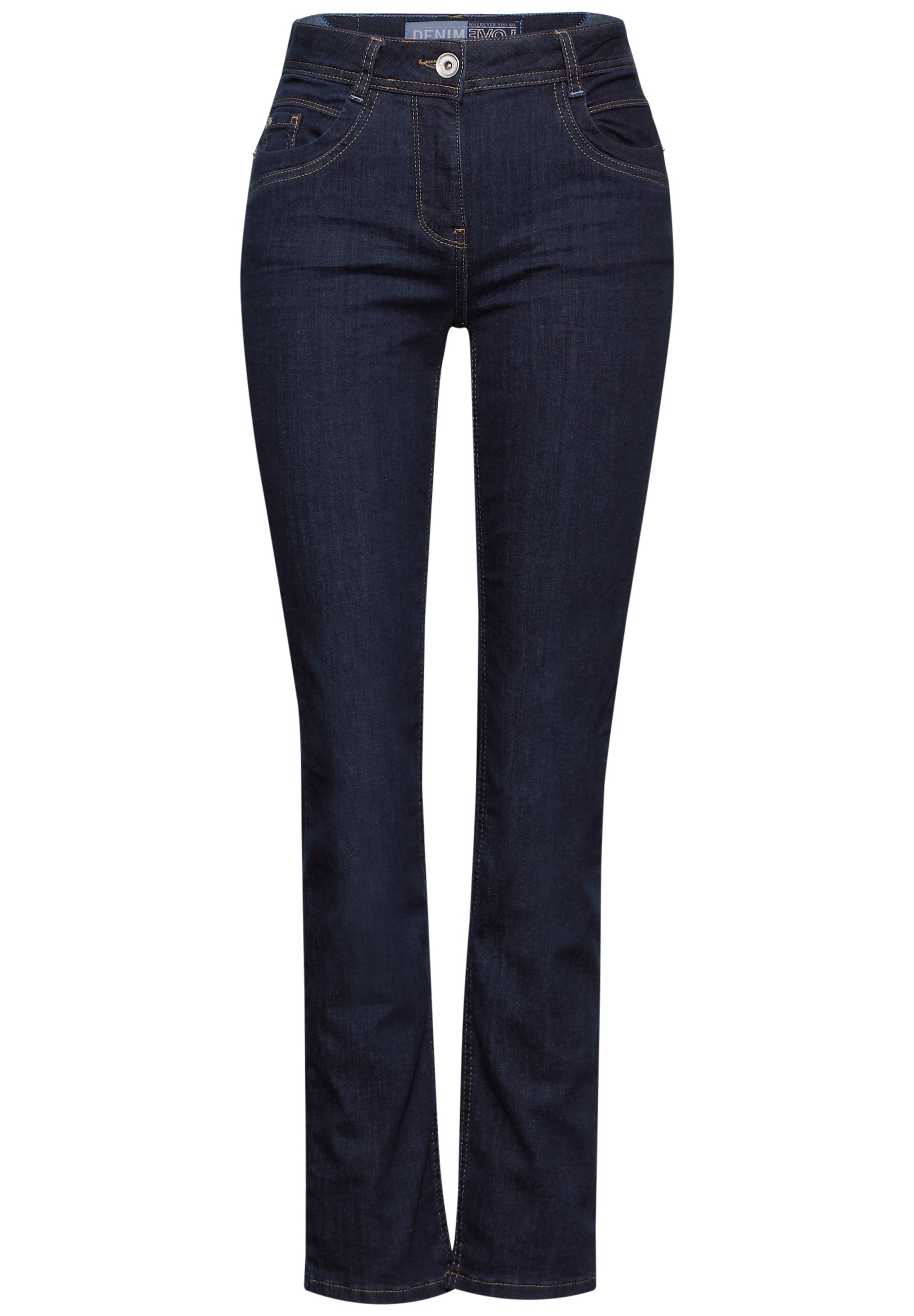 Cecil Gerade Jeans, High Waist