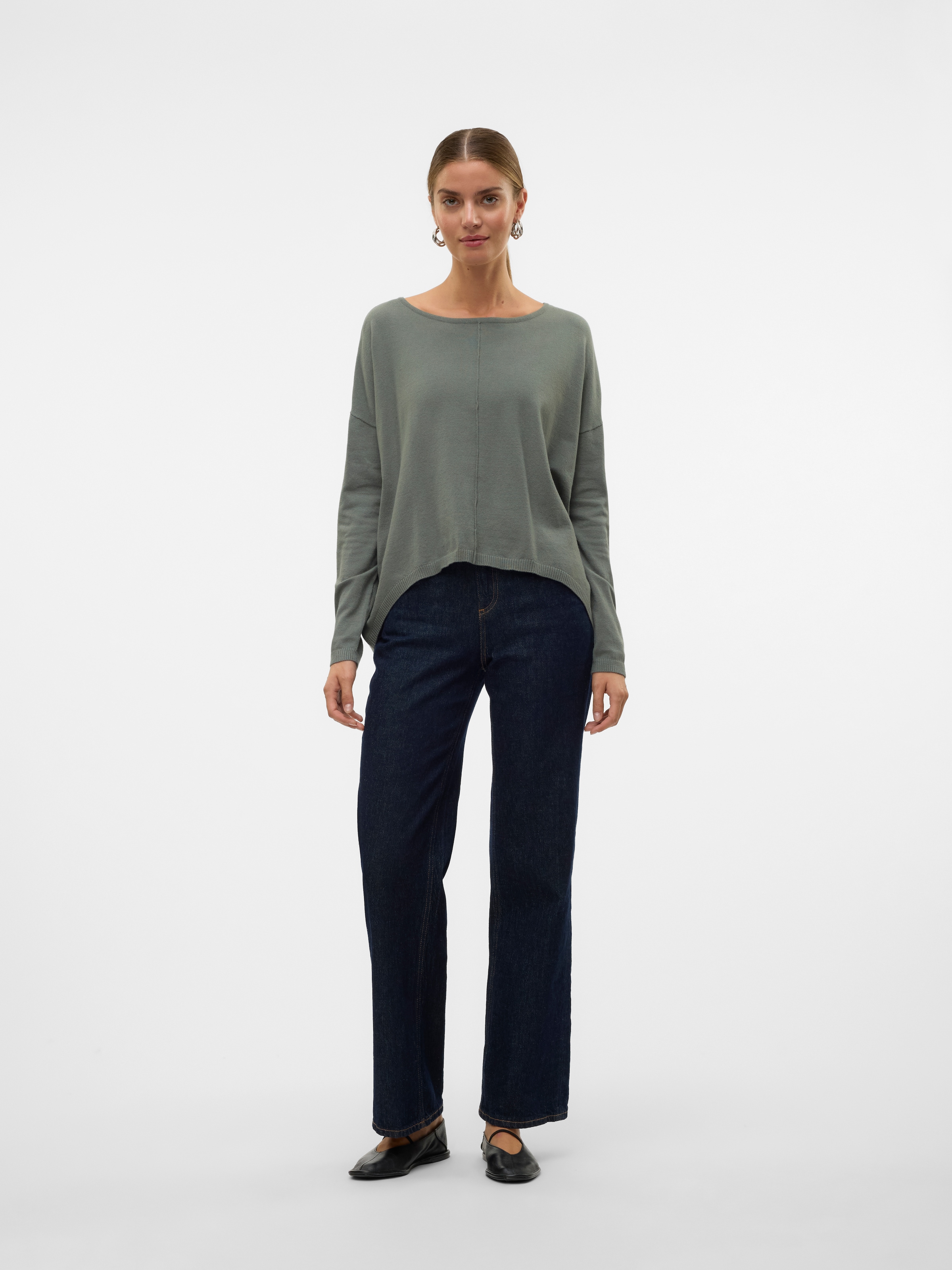 Vero Moda Rundhalspullover »VMBREEZE AURA LS ZIPPER BLOUSE NOOS«