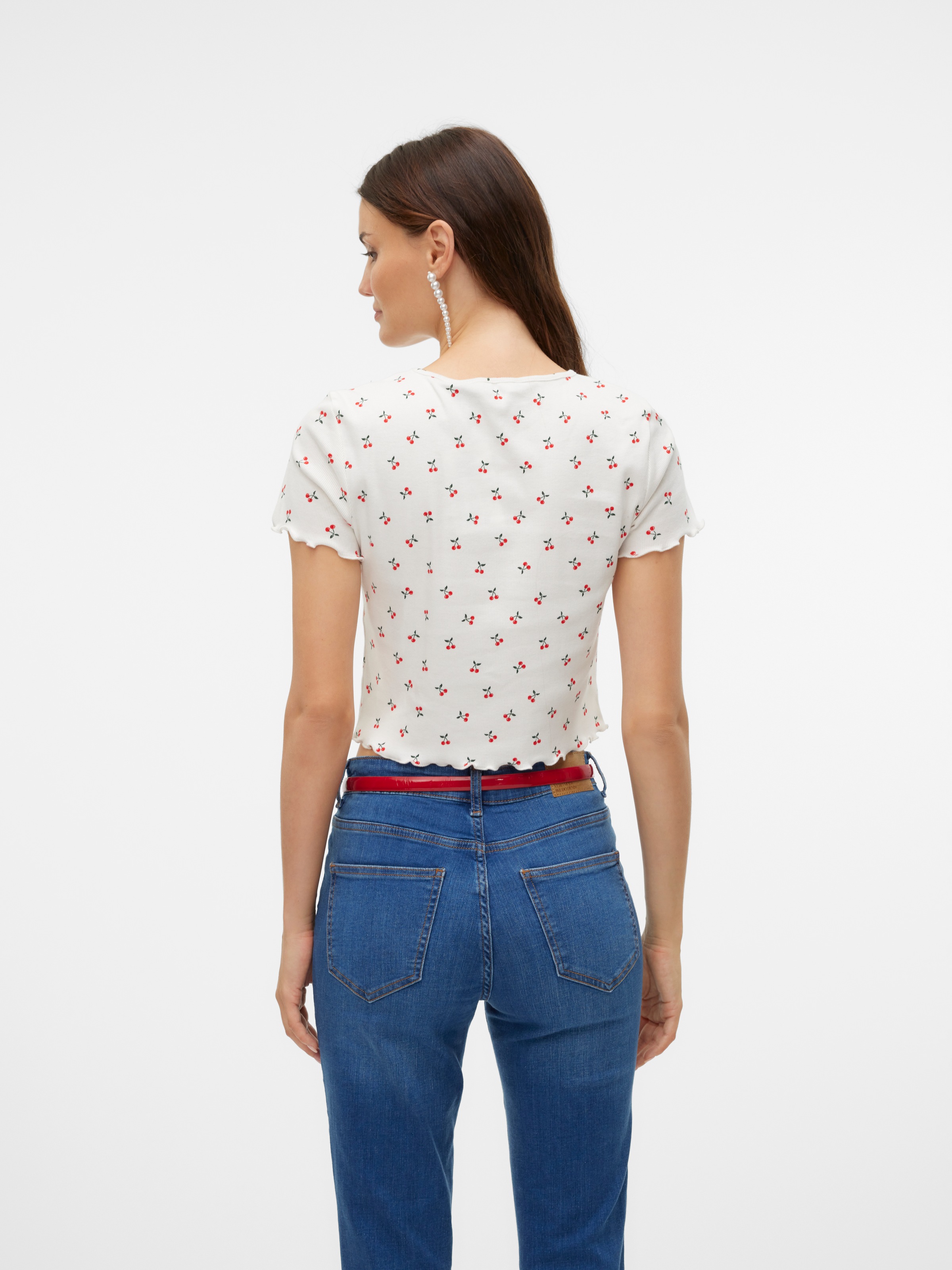 Vero Moda Kurzarmshirt »VMHARRY SS O-NECK TOP JRS NOOS«