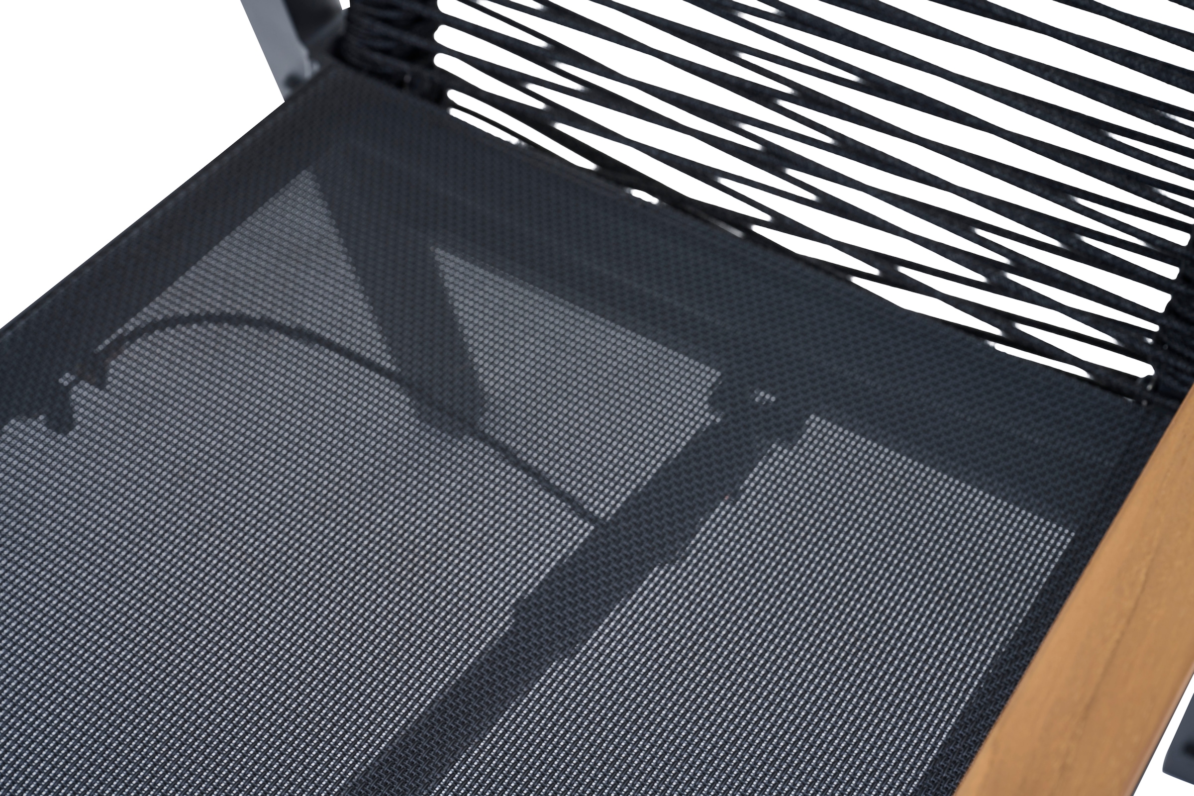 Siena Garden Gartensessel »BOLOGNA Move Sessel« Aluminiumgestell, Rope Geflecht, Armlehnen aus Teak FSC 100%