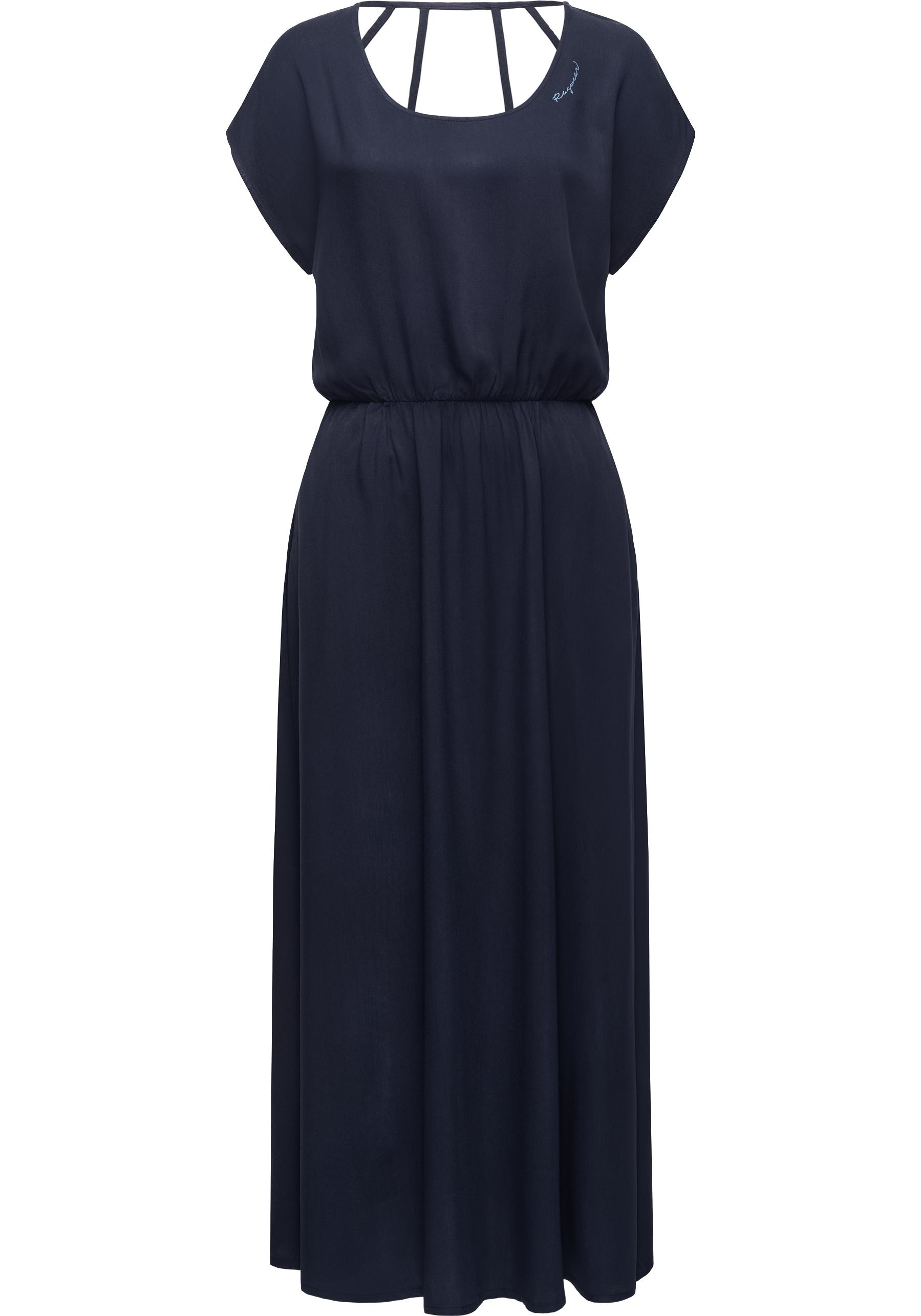 Ragwear Jerseykleid »Lalline«, Wadenlanges Shirtkleid mit stylischem  Rückenausschnitt online kaufen | BAUR