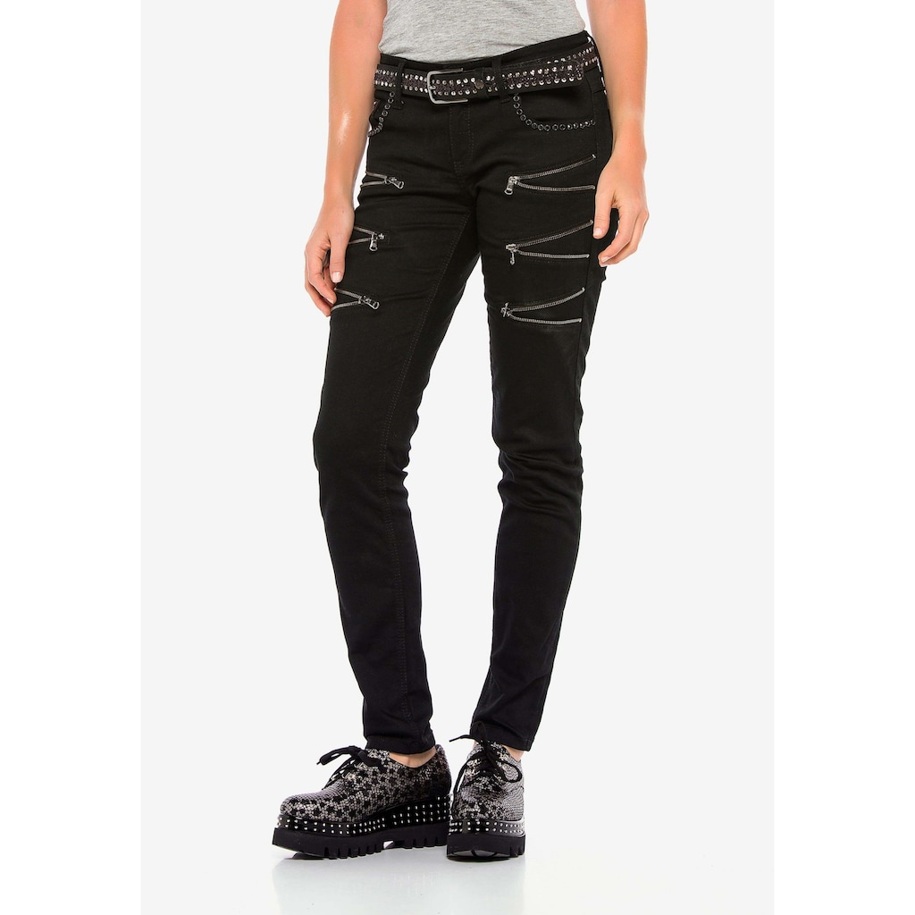Cipo & Baxx Slim-fit-Jeans, mit auffälligen Details in Skinny Fit