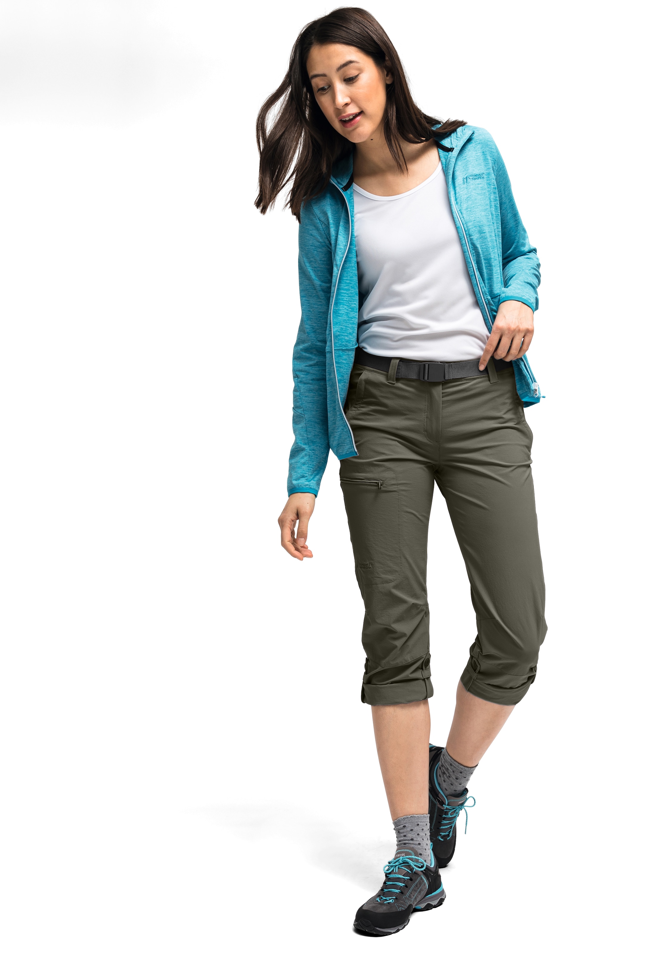 Maier Sports Funktionshose »Lulaka«, Damen Wanderhose, atmungsaktive Outdoor-Hose mit Roll up Funktion