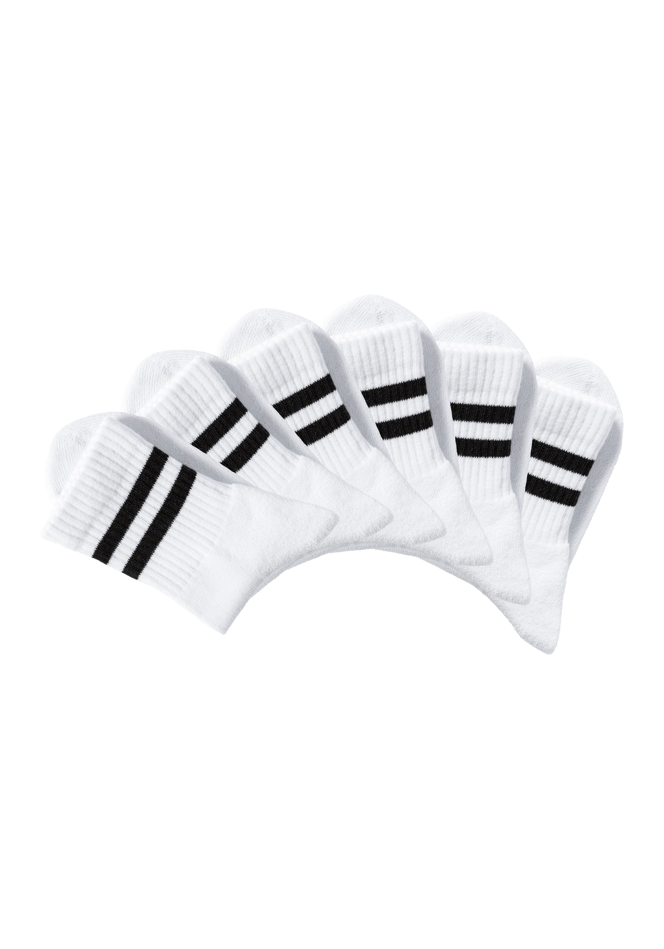 H.I.S Sportsocken Packung, 6 Paar tlg. klassische Tennissocken mit Streifen günstig online kaufen