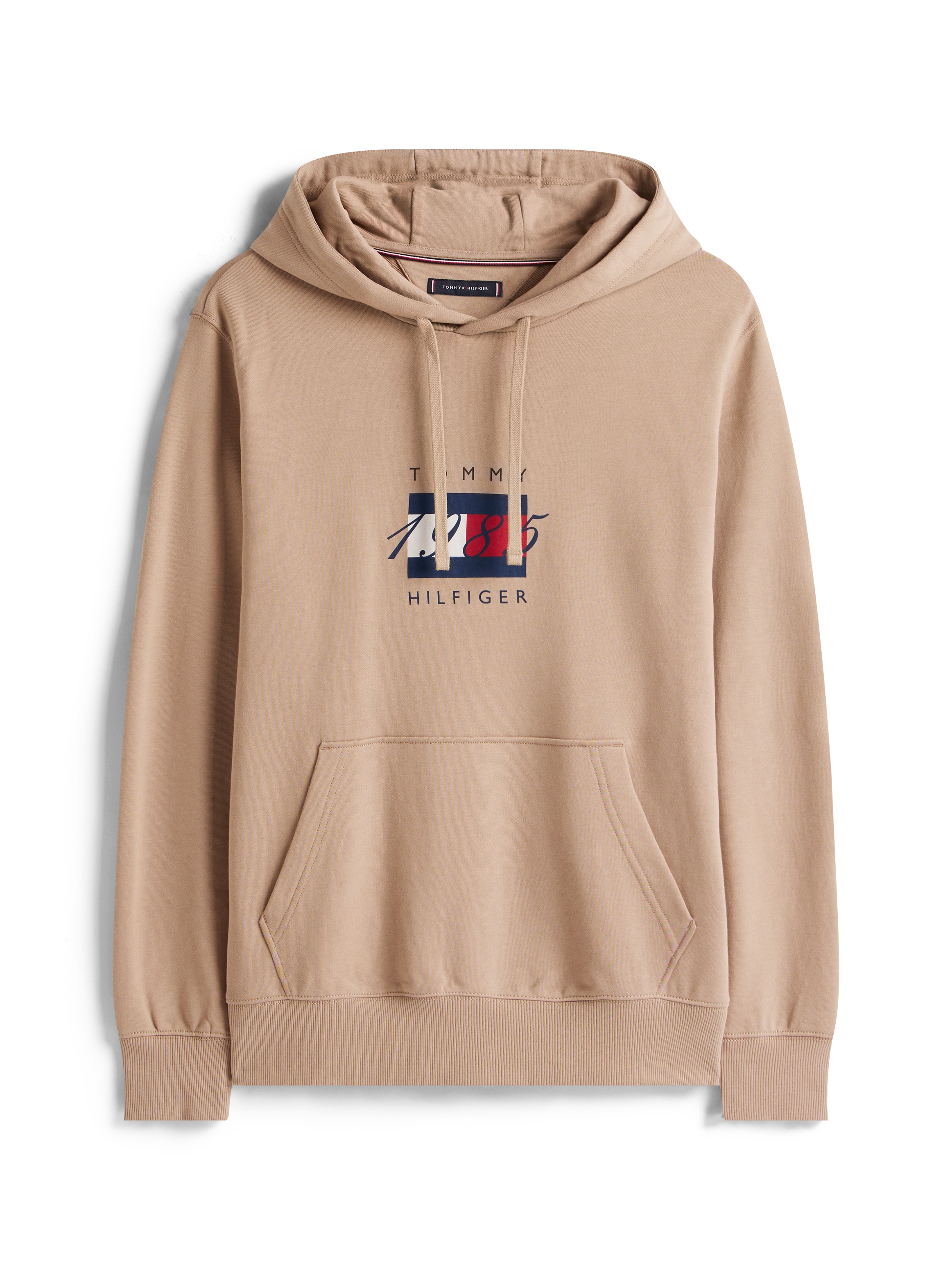 Tommy Hilfiger Kapuzensweatshirt »LINEAR FLAG GRAPHIC«, Regular Fit, Hoodie, Kapuze mit Tunnelzug