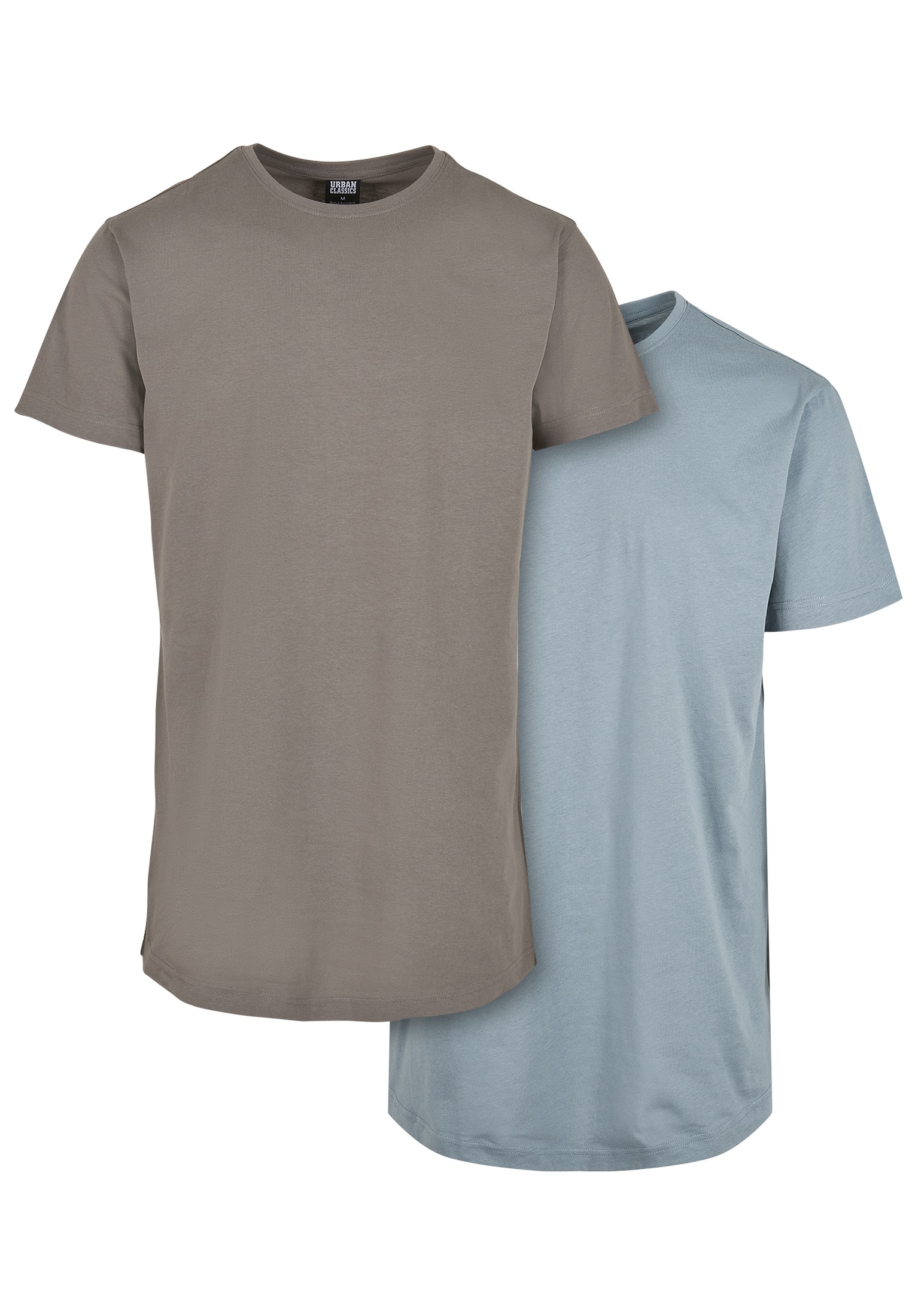 URBAN CLASSICS T-Shirt "Urban Classics Herren Pre-Pack Shaped Long Tee 2-Pa günstig online kaufen