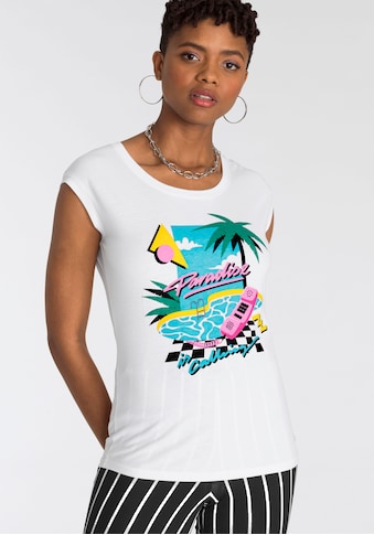 AJC T-Shirt, mit trendigem Flora-Muster - NEUE KOLLEKTION kaufen