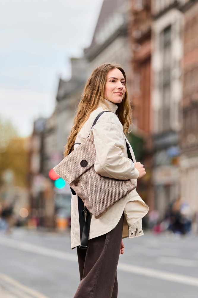 Rieker Cityrucksack Business-Rucksack mit Glencheck-Muster
