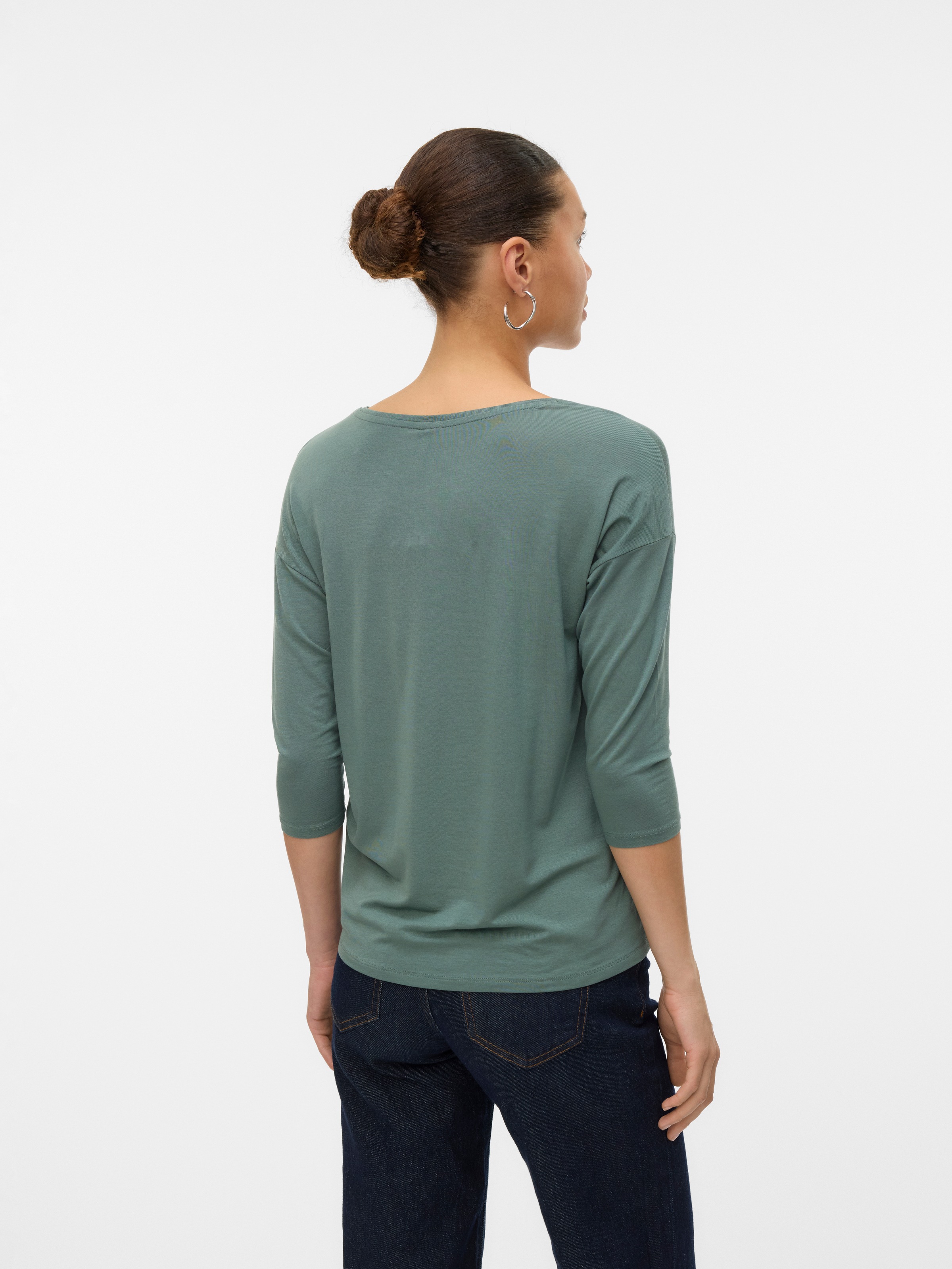 Vero Moda 3/4-Arm-Shirt "VMAVA 3/4 TOP JRS GA NOOS" Materialmix, regular fi günstig online kaufen