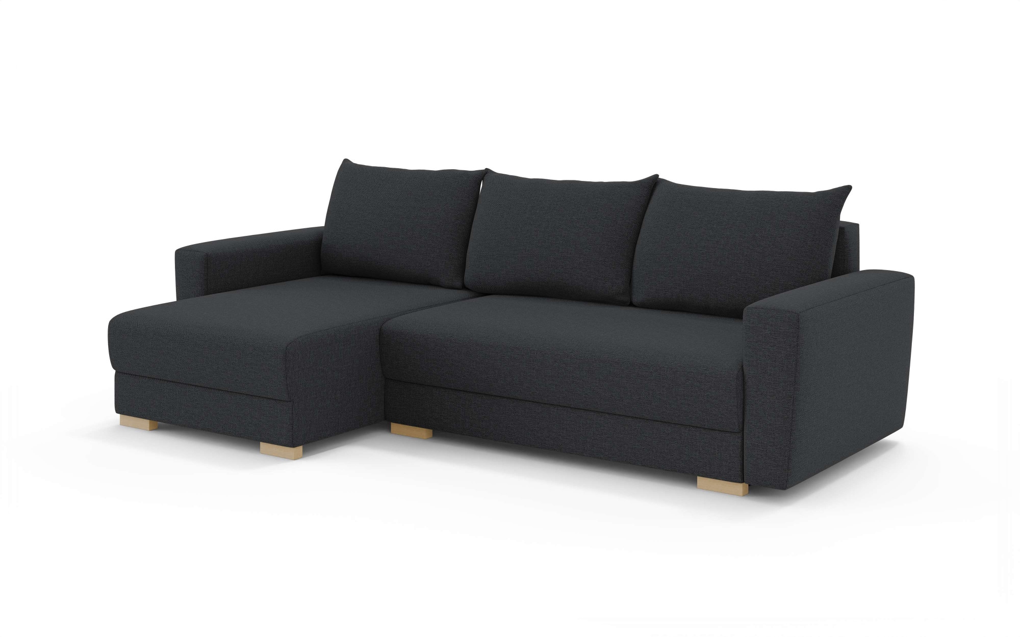 INOSIGN Ecksofa »MAGHERA universell Schlafsofa mit Bettkasten, Maße B/T/H: 255/142/84cm«, L-Form mit Recamiere rechts oder links montierbar, hoher Sitzkomfort