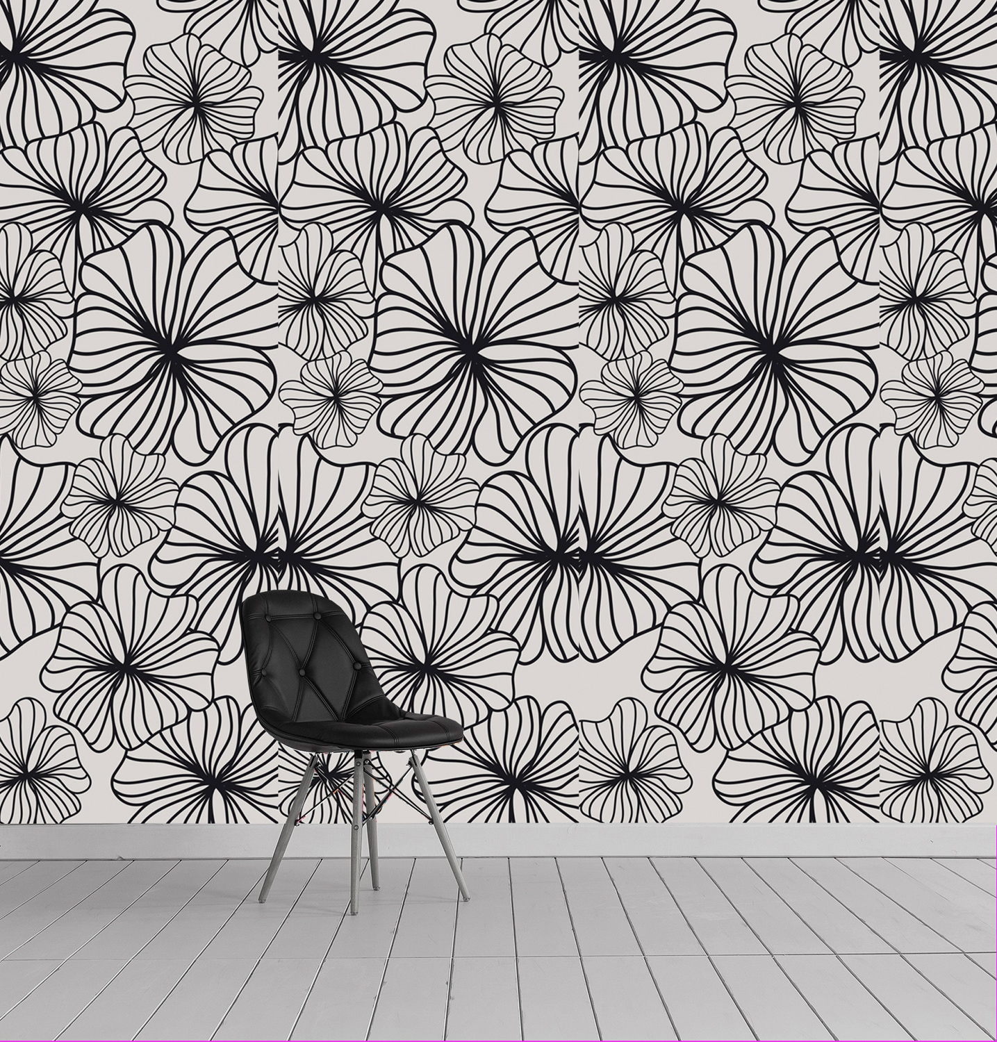 queence Vinyltapete »Faustina«, floral-geblümt-gemustert-Motiv, 90x250cm, selbstklebend, kinderleichte Anbringung, Sticker