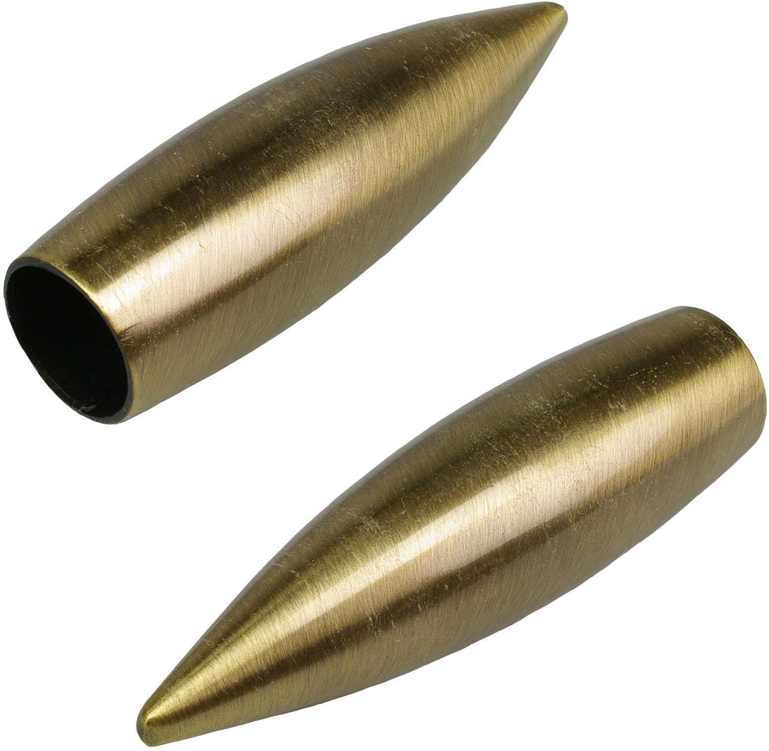 Liedeco Gardinenstangen-Endstück »Bullet«, (Set, 2 St.), für Gardinenstangen  Ø 16 mm auf Rechnung | BAUR