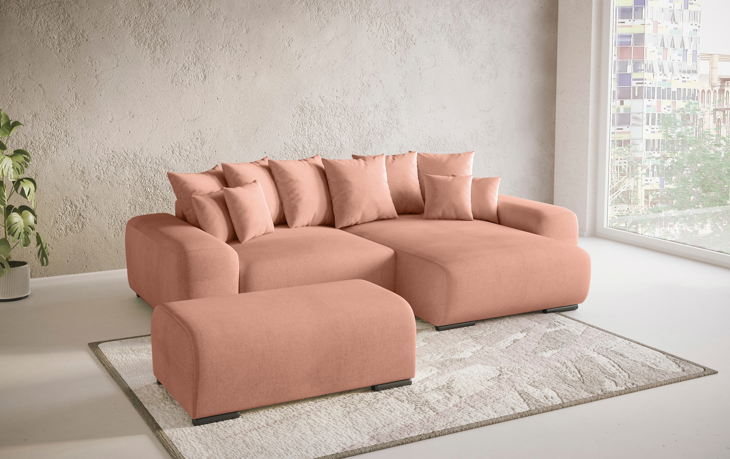 Mr. Couch Hockerbank »Sundance«, Mit DuraSpring-Taschenfederkern bis 140 kg belastbar