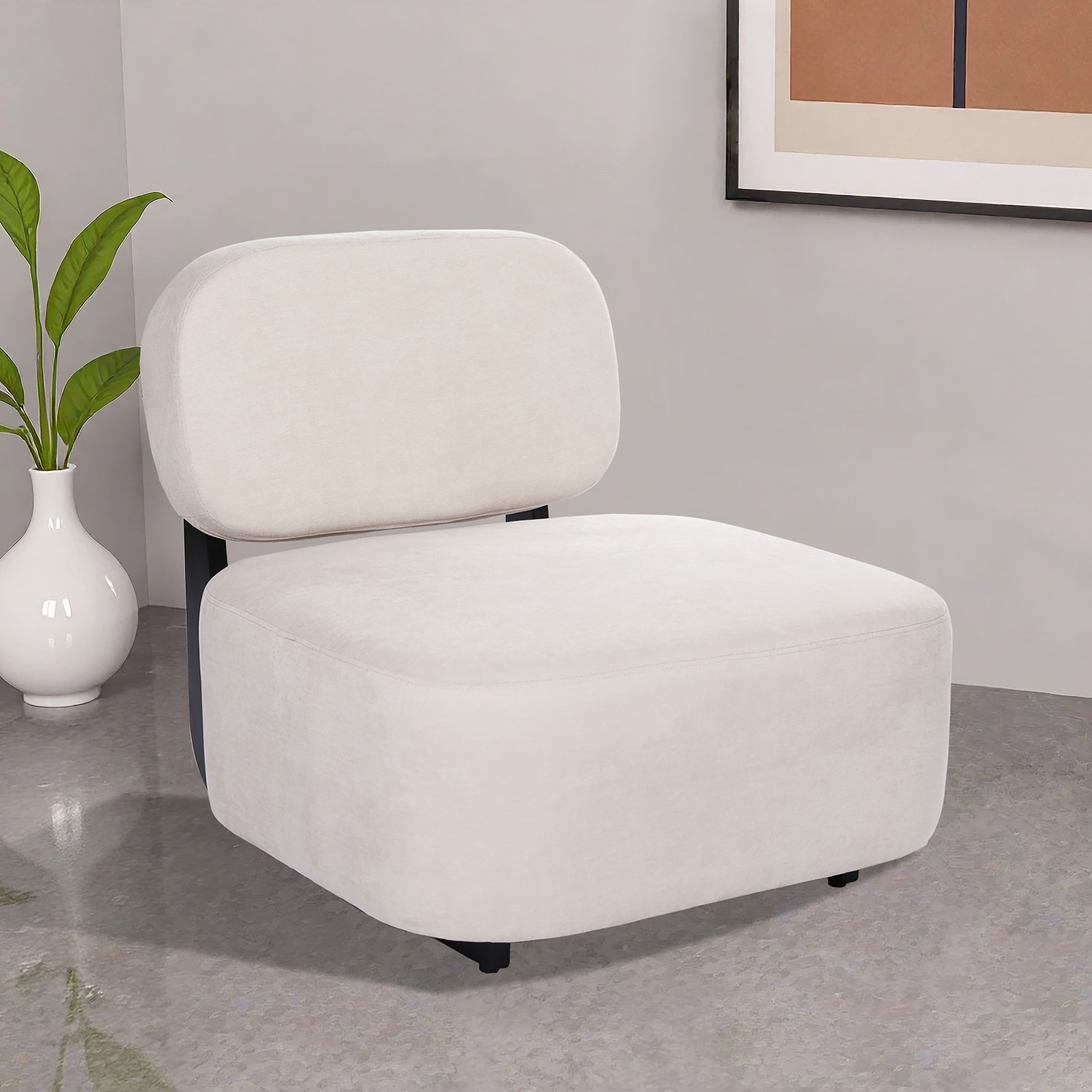 Home affaire Loungesessel "LIORAN Designsessel mit filigranem Holzgestell" günstig online kaufen