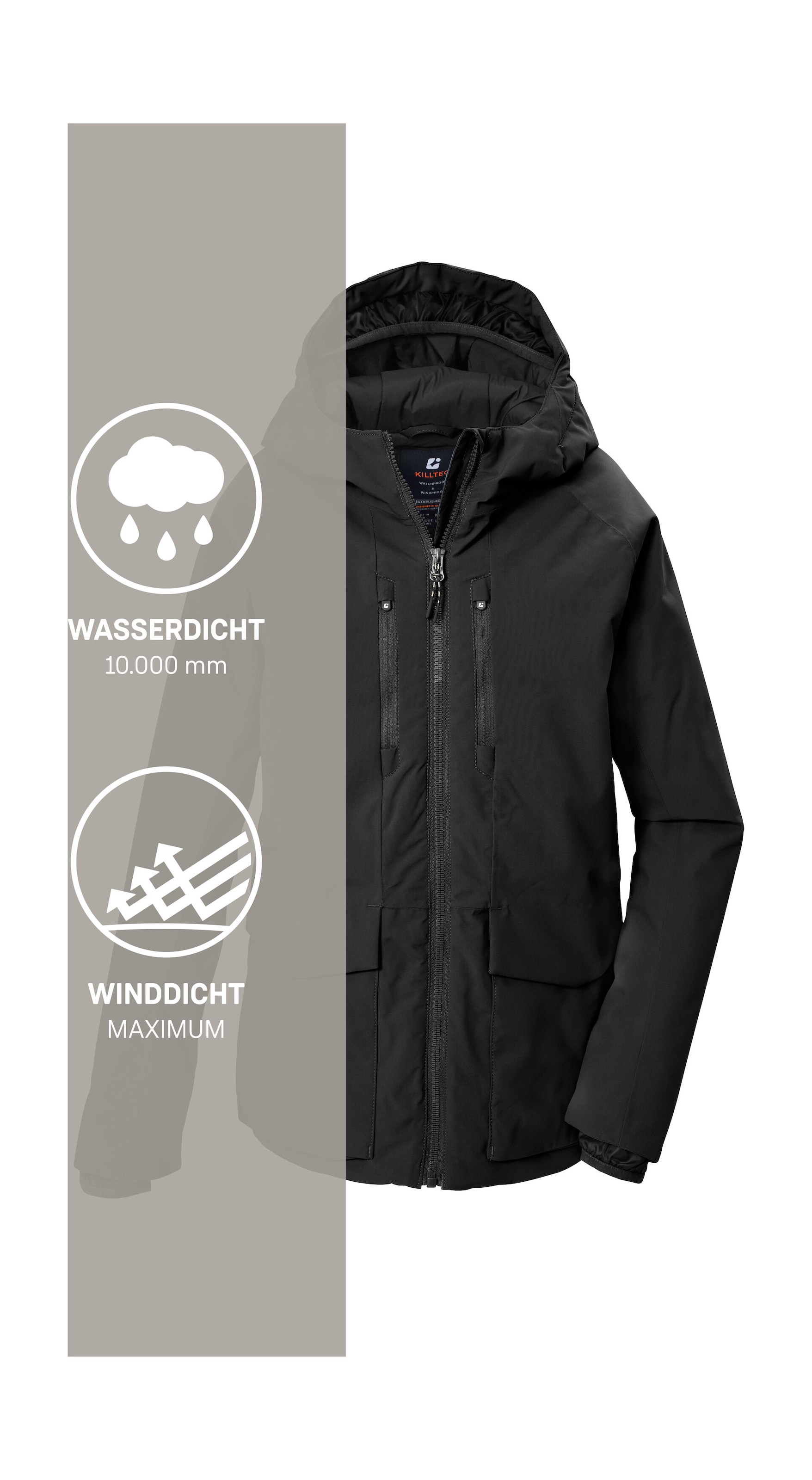 Killtec Funktionsjacke »KOW 155 BYS JCKT« Wind- und wasserdichte Kinderjacke mit Teflon EcoElite™ Imprägnierung