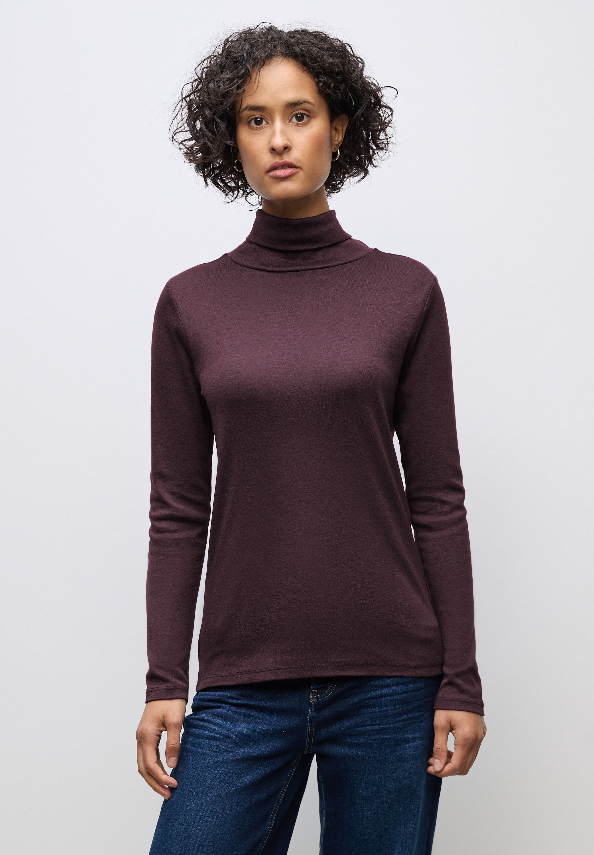 STREET ONE Rollkragenshirt, im soften Baumwoll-Mix günstig online kaufen