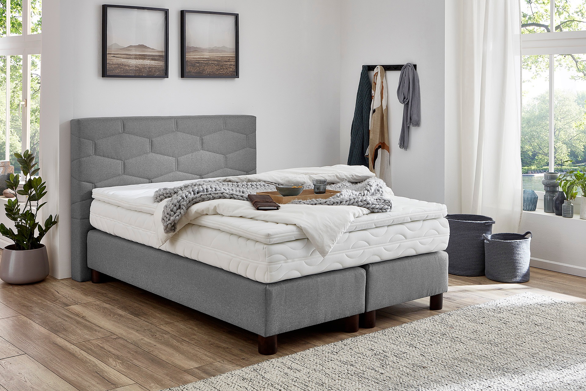 Westfalia Schlafkomfort Boxspringbett, wahlweise mit Topper
