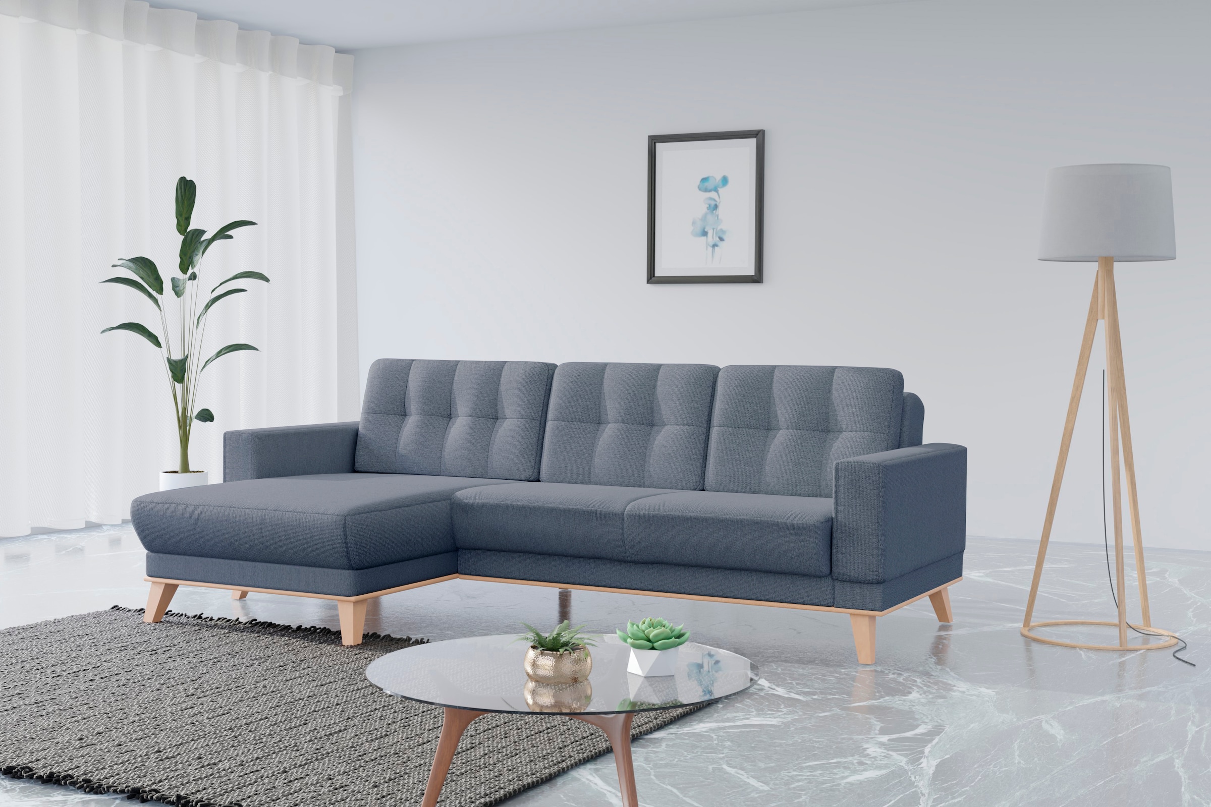 sit&more Ecksofa "Lavida L-Form" wahlweise mit Kippfunktion und Bettkasten günstig online kaufen
