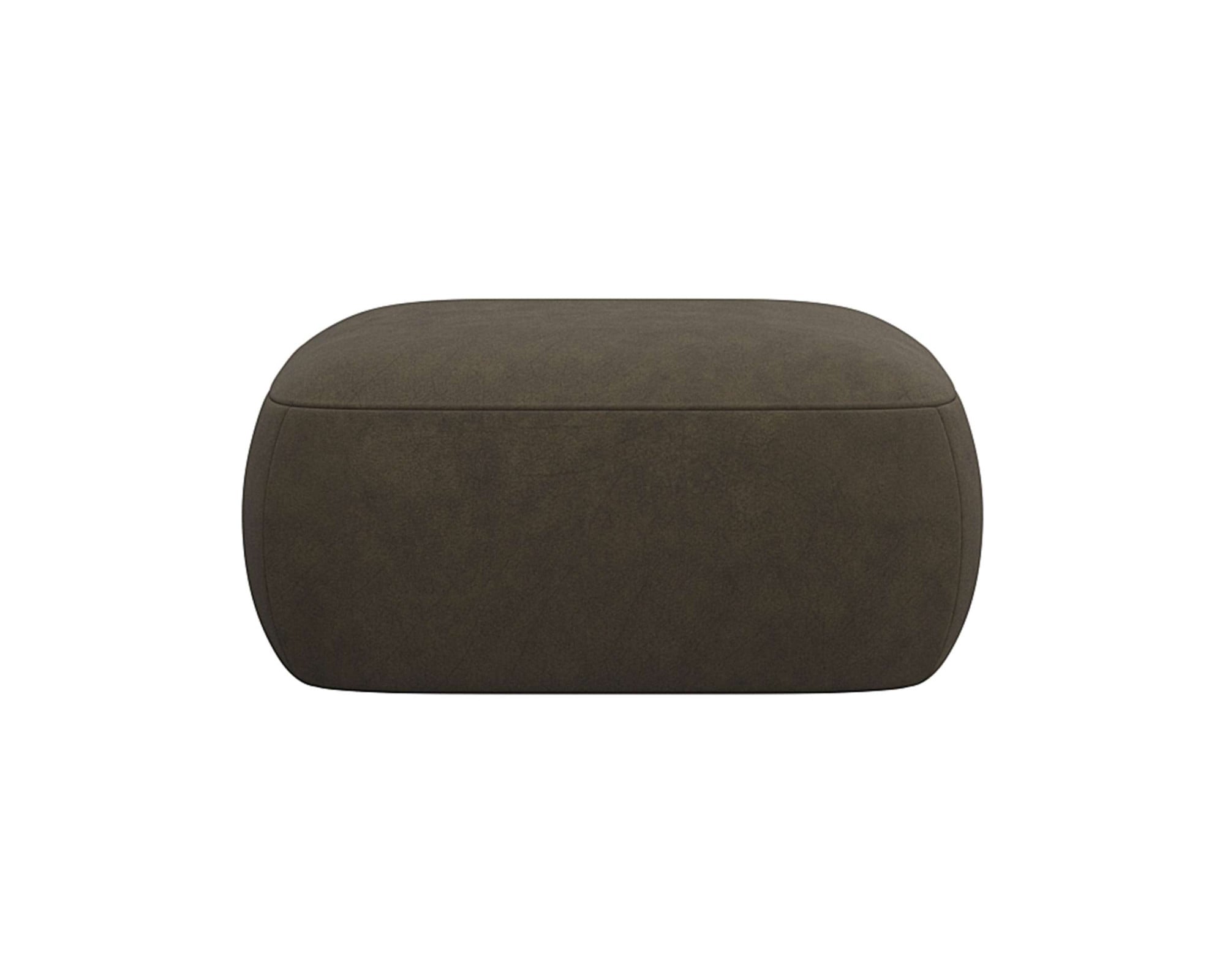 FLEXLUX Pouf "Torino, rund, bodennah, Sitzhocker, Polsterhocker", Modernes, organisches Hocker-Design, Kaltschaum, Welle