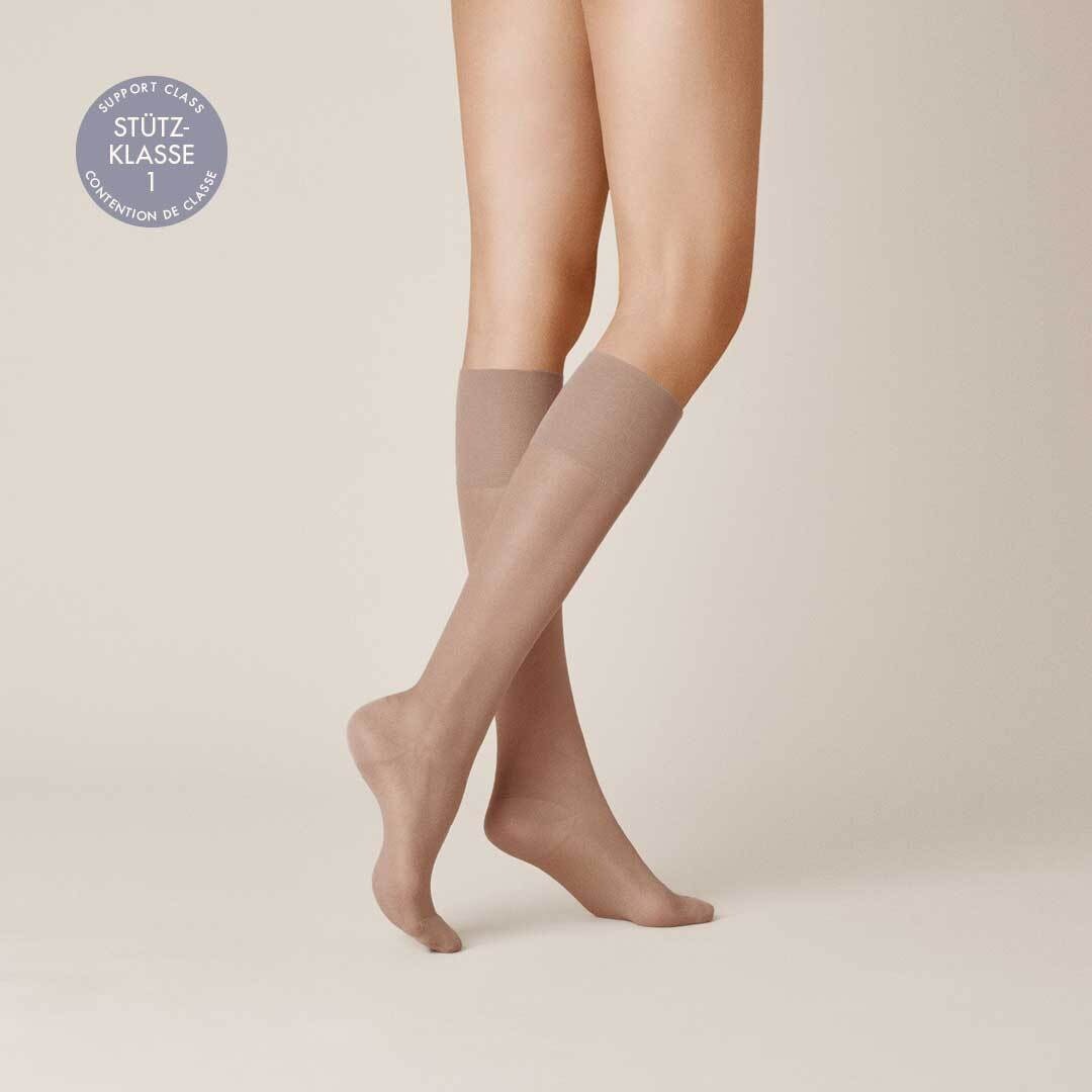 KUNERT Feinkniestrümpfe »Kniestrumpf Satin Look 40«