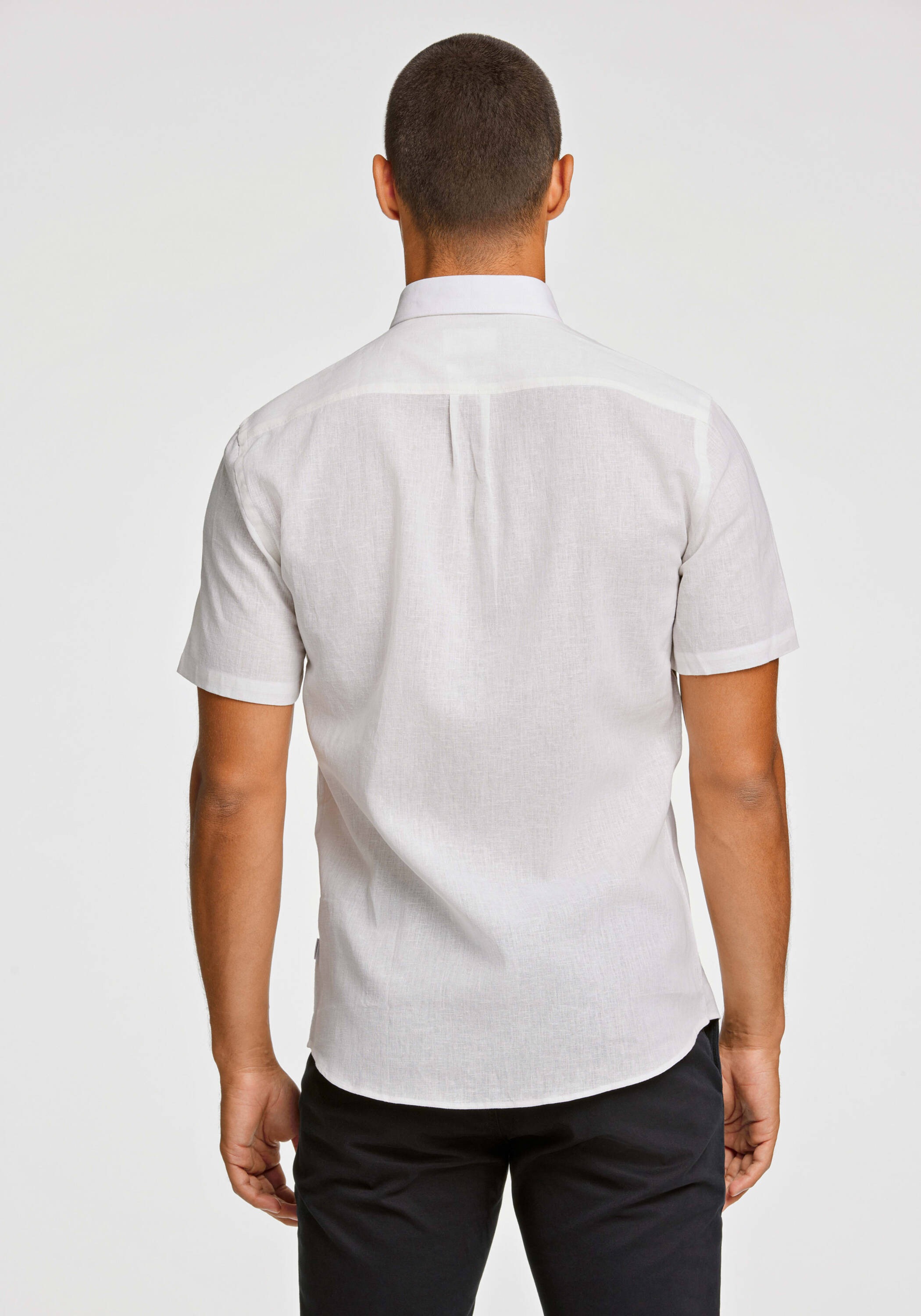 LINDBERGH Leinenhemd »Leinenhemd (Kurzarm) Slim Fit«