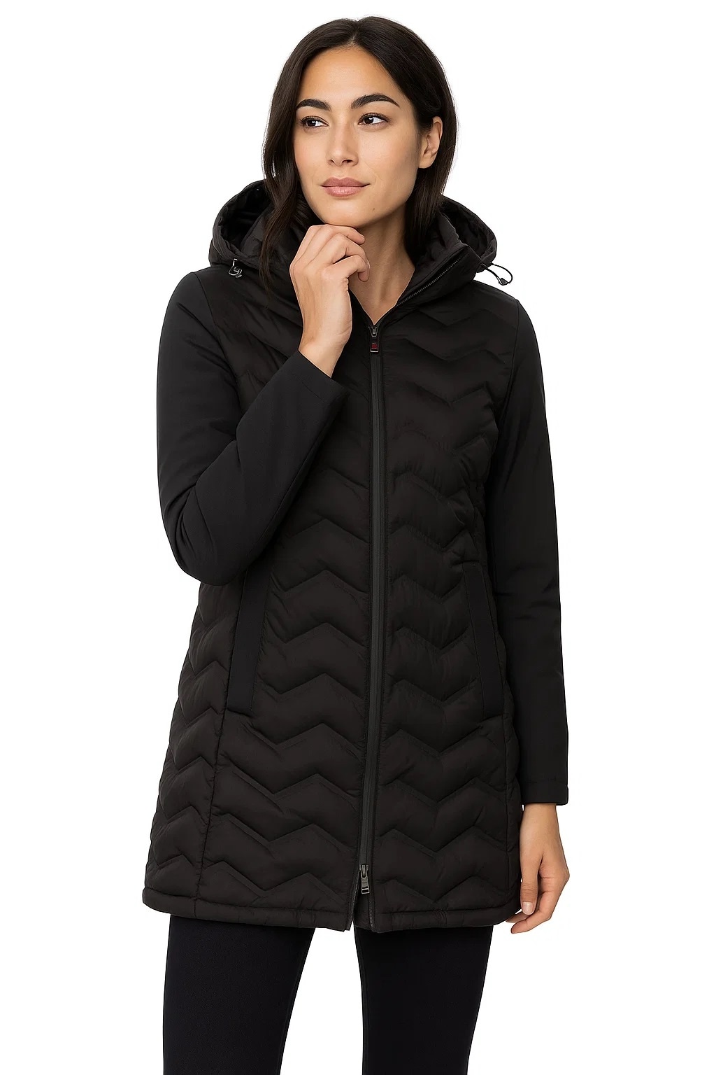 LPO Damen Winterjacke "Luna"schwarz, Gr. 40, 95% Polyester, 5% Elasthan, Jacken, auch in Großen Größen