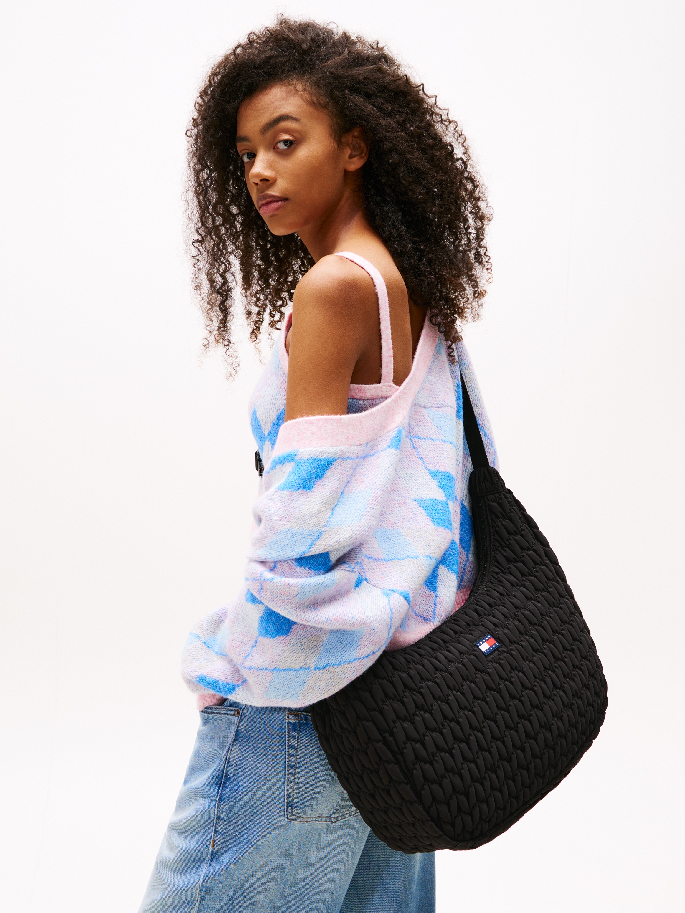 Tommy Jeans Schultertasche "TJW URBAN LARGE QUILTED X-BODY", Damen Umhänget günstig online kaufen