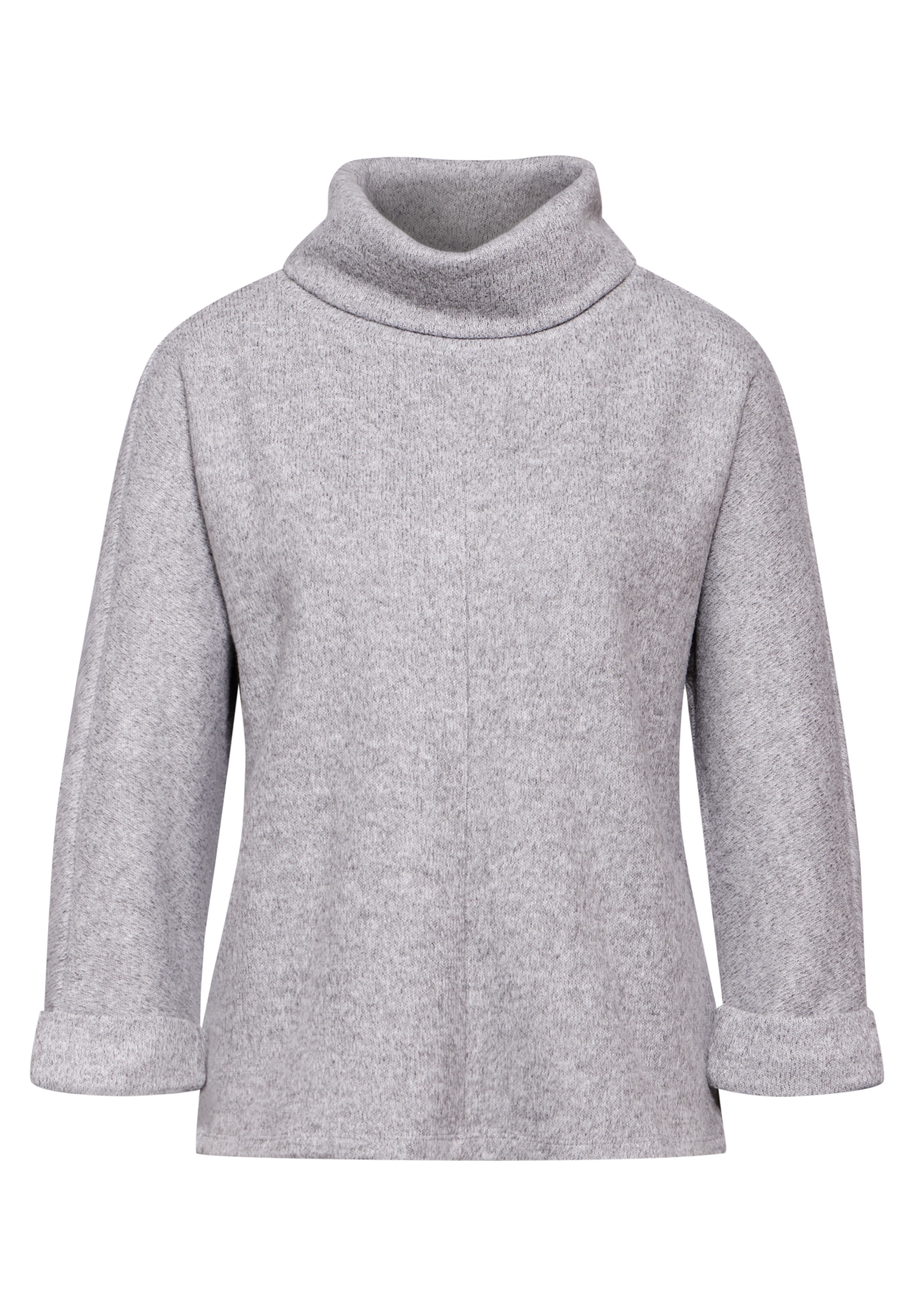 STREET ONE Langarmshirt, im angenehmen Materialmix