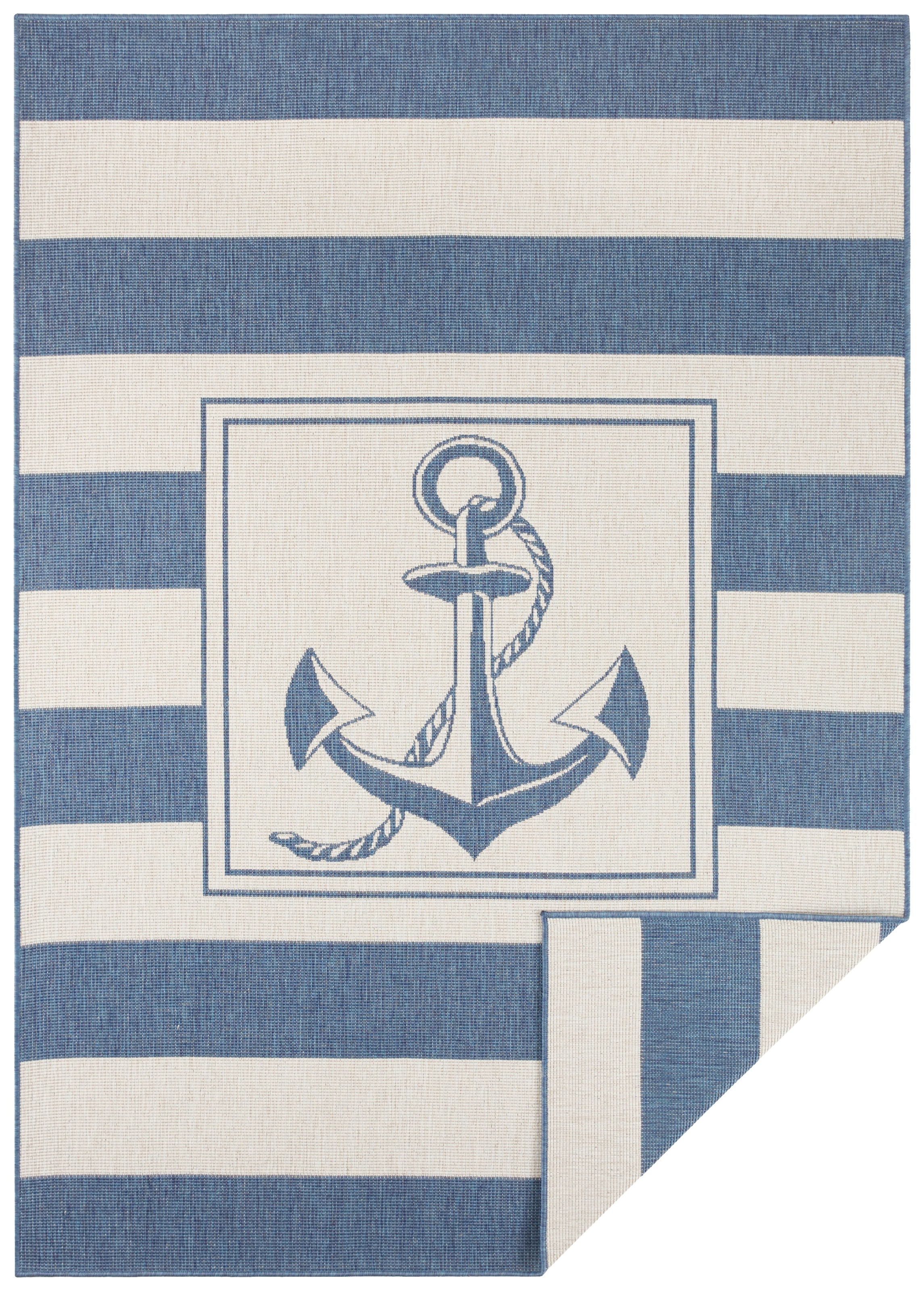 NORTHRUGS Teppich »Gandara«, rechteckig, 5 mm Höhe, In-& Outdoor, Teppich, Wetterfest, Balkon, Garten, Wohnzimmer, Modern