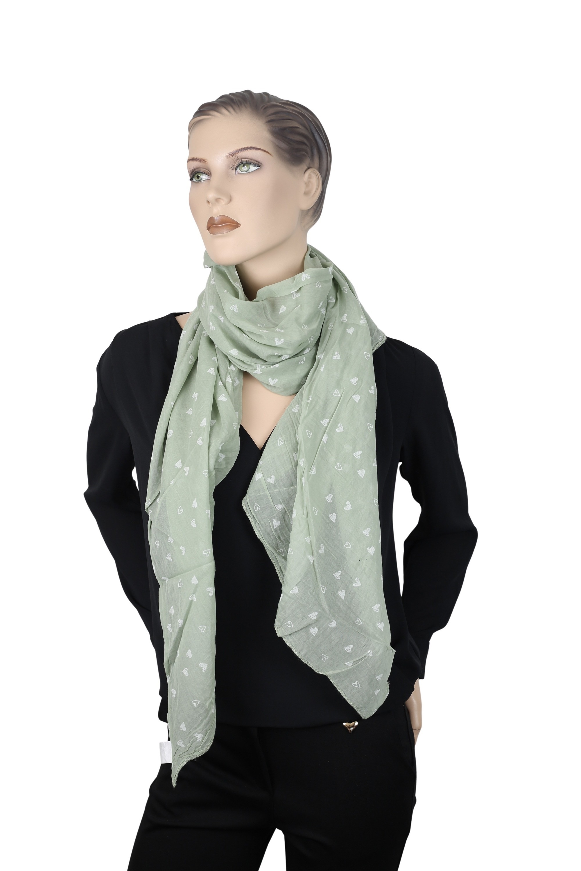 COLLEZIONE ALESSANDRO Modeschal »Sweetheart«, mit Allover Mini Herzen, Made in Italy