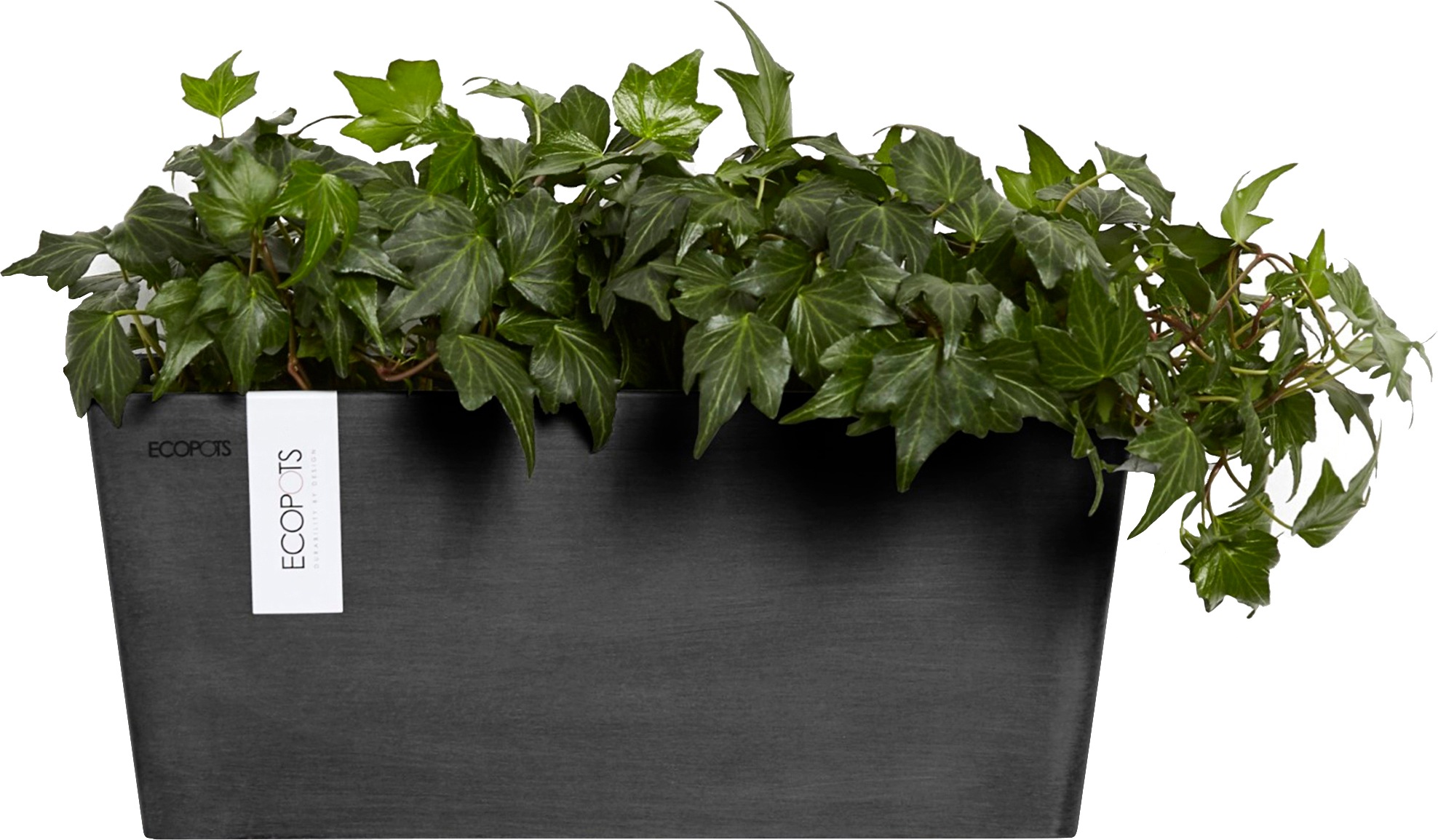 ECOPOTS Blumentopf »Manhattan Wall 35 Dunkelgrau«, für innen und außen: frostsicher, bruchsicher und lichtbeständig