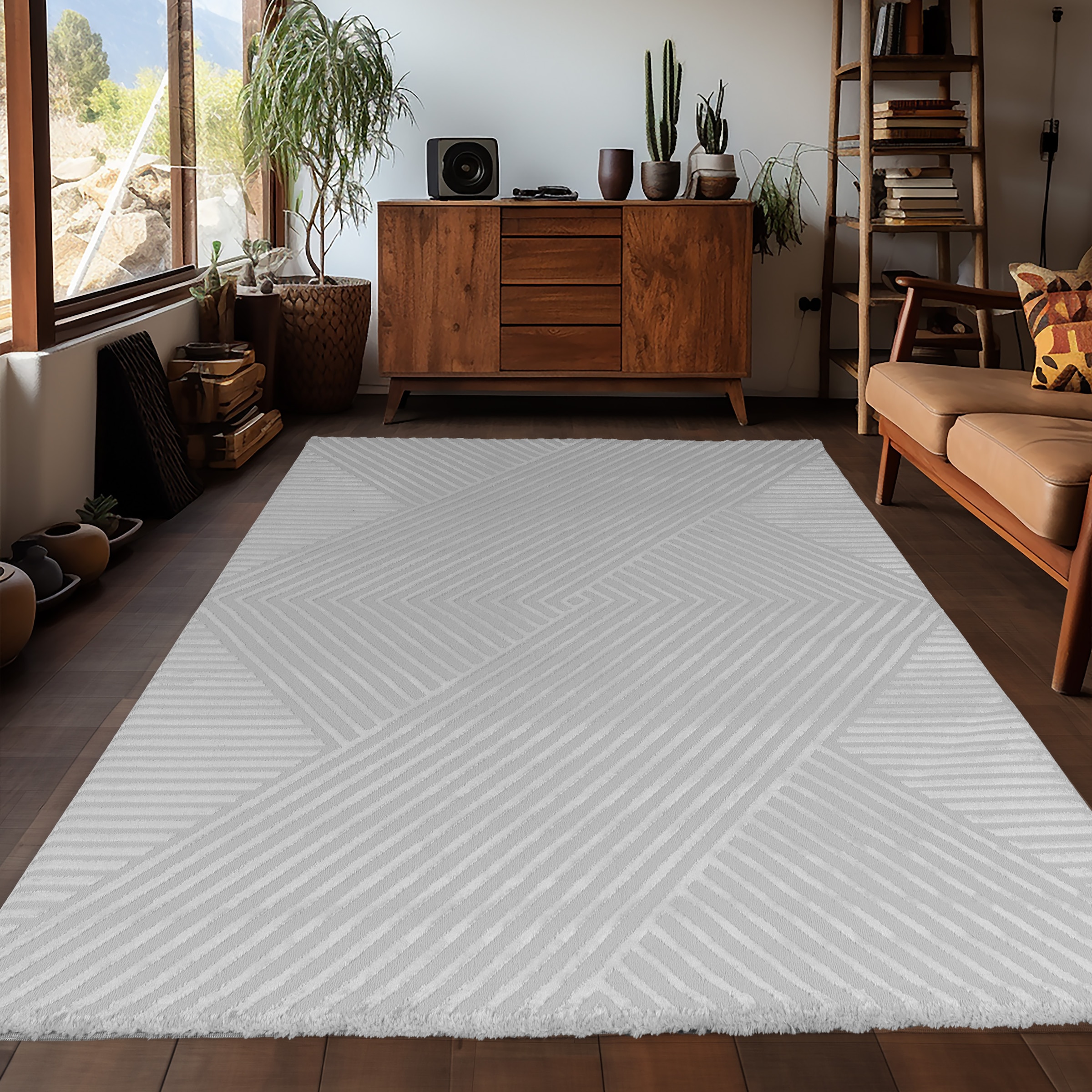 Ayyildiz Teppiche Teppich "SAHARA 1115, auch als Läufer" rechteckig 12 mm Höhe Pflegeleicht / Strapazierfähig / Trend Colors/ Wohnzimmer
