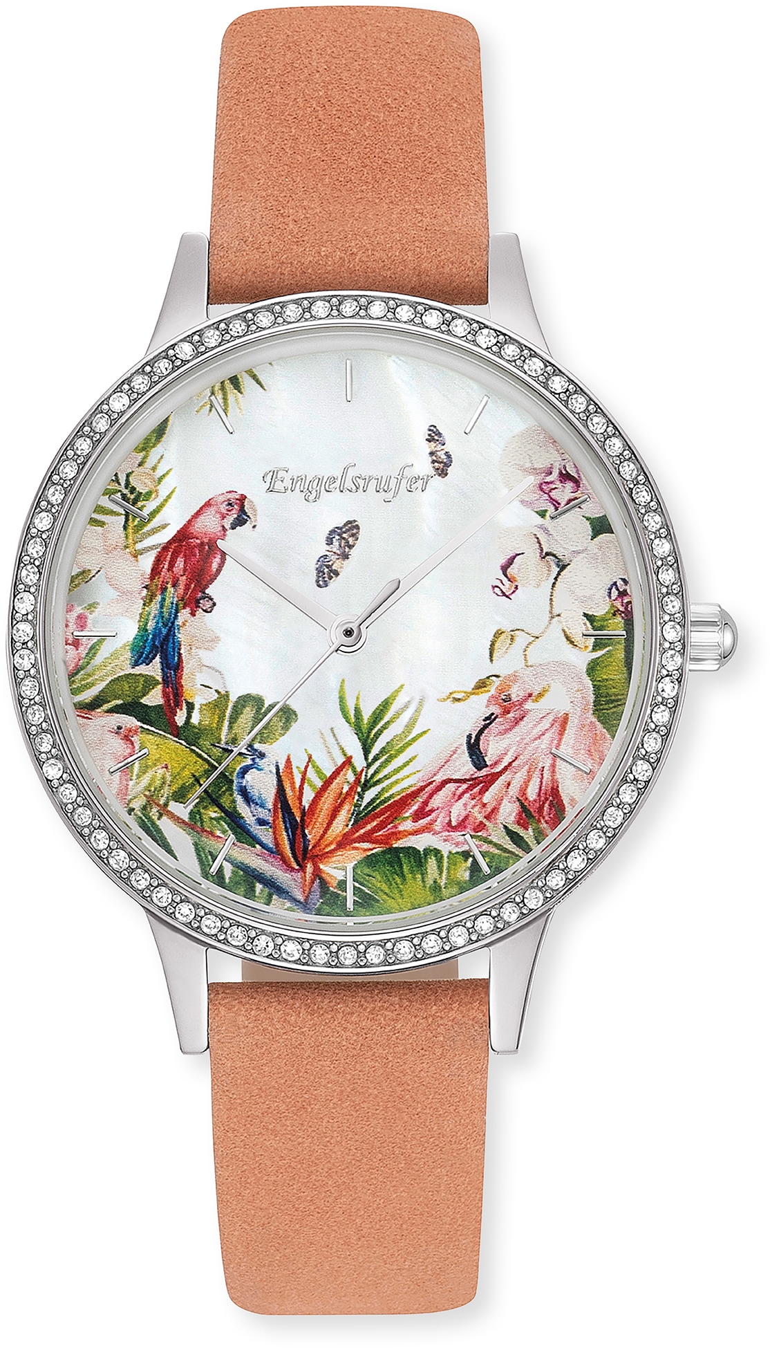 Engelsrufer Quarzuhr »Paradise« Armbanduhr, Damenuhr, Lederarmband, Ideal auch als Geschenk, analog