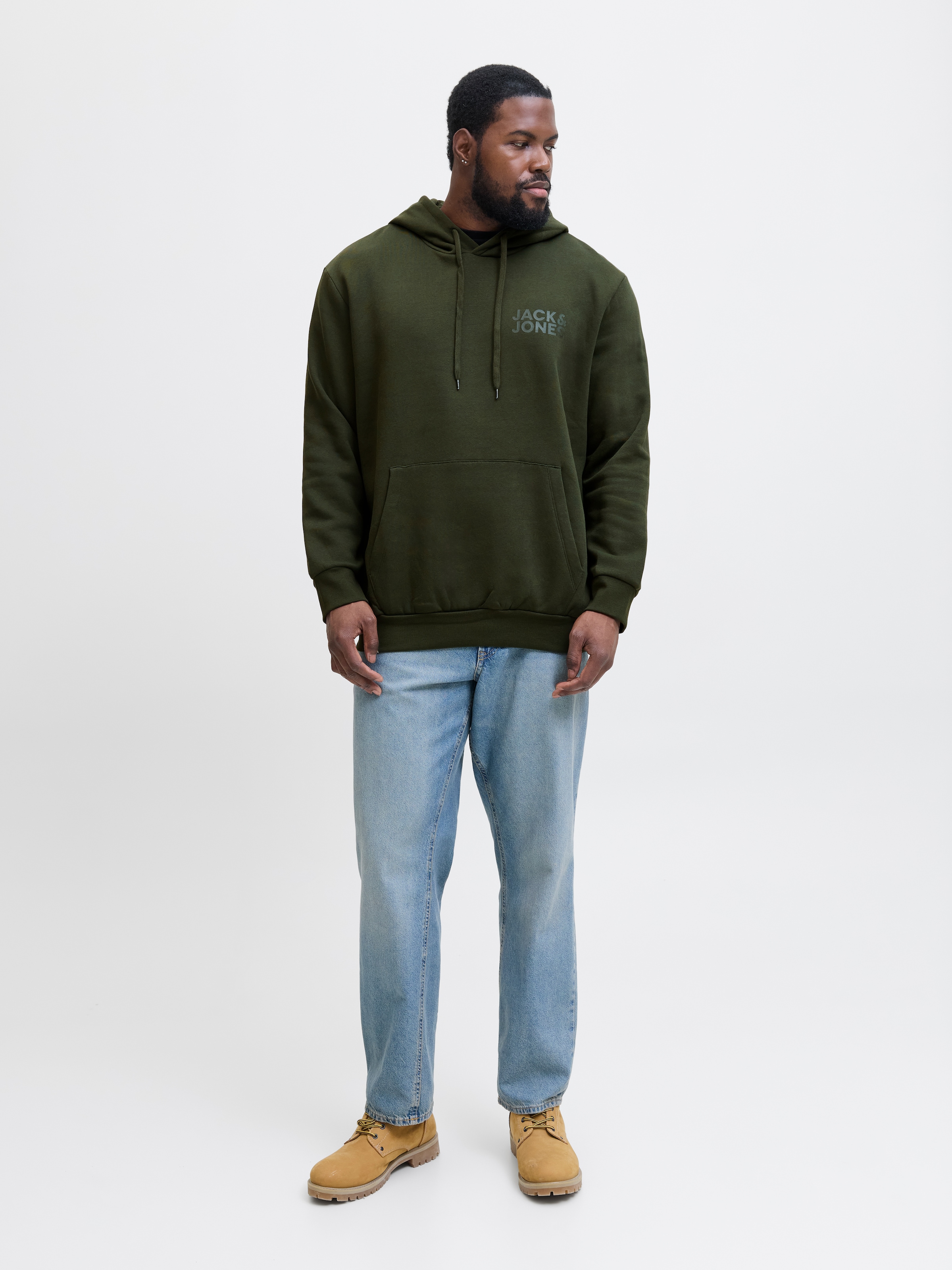 Jack & Jones PlusSize Kapuzensweatshirt »JJECORP LOGO SWEAT HOOD NOOS PLS«, mit Logo Print