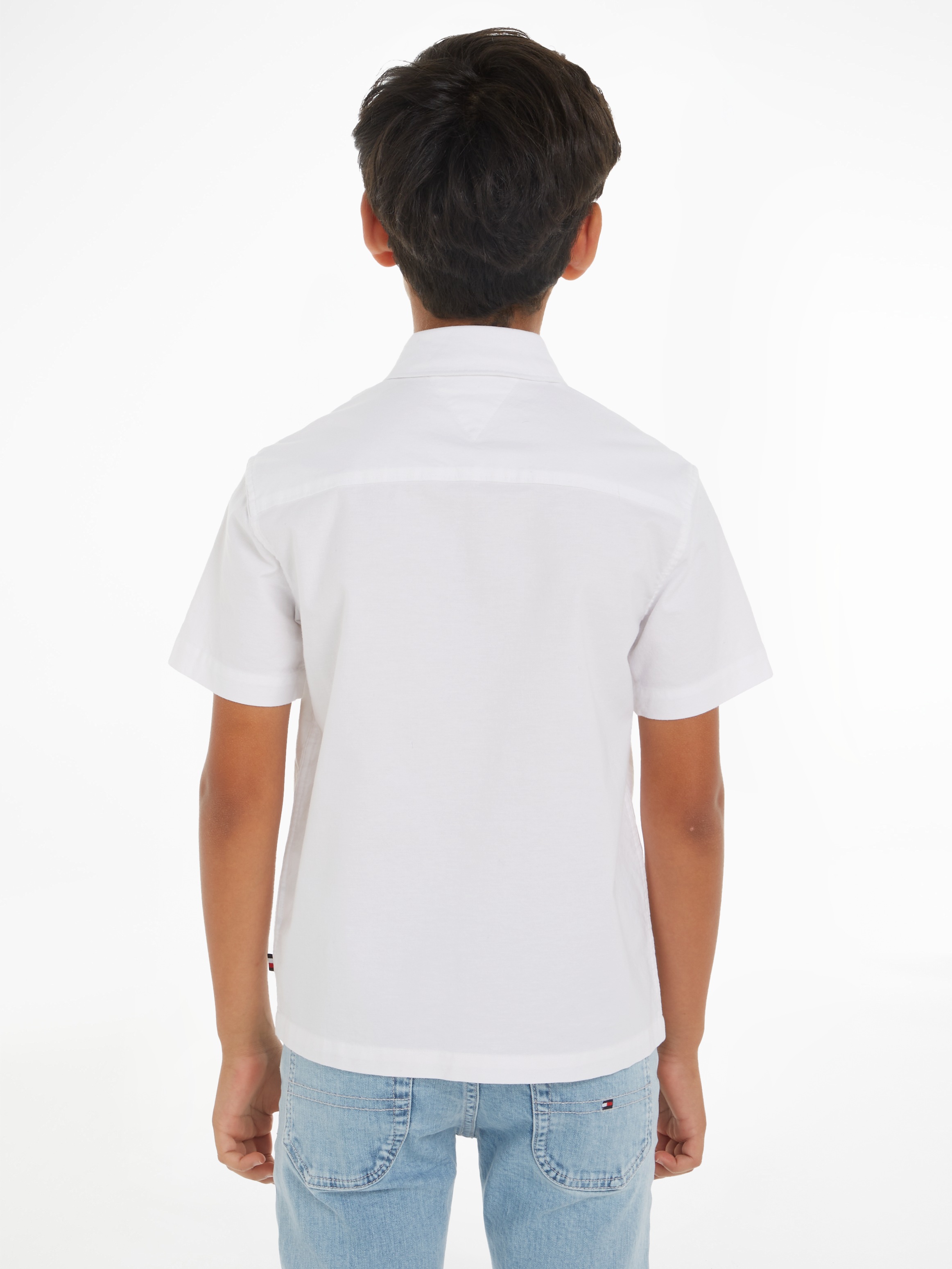 Tommy Hilfiger Kurzarmhemd »SOLID OXFORD SHIRT S/S«, Kinder bis 16 Jahre