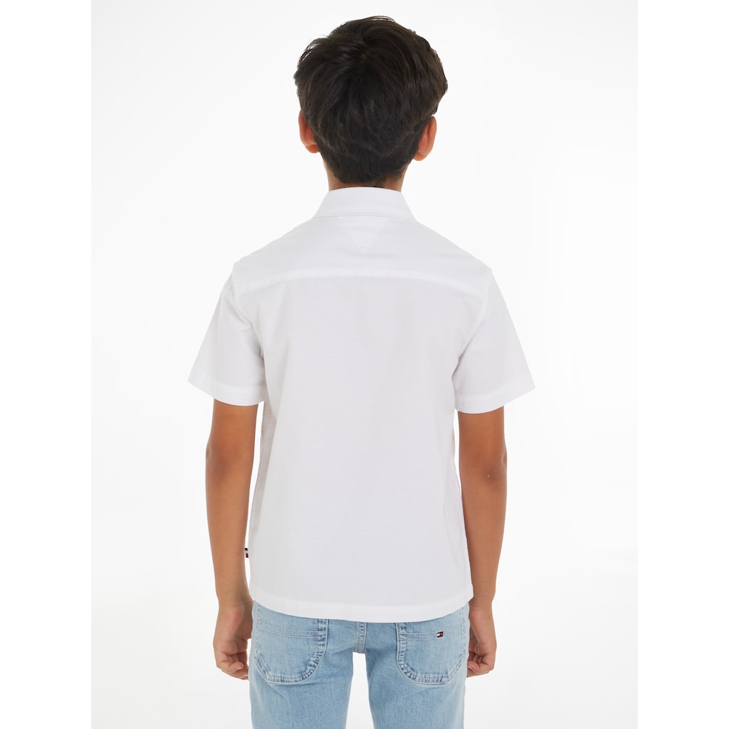 Tommy Hilfiger Kurzarmhemd »SOLID OXFORD SHIRT S/S«, Kinder bis 16 Jahre